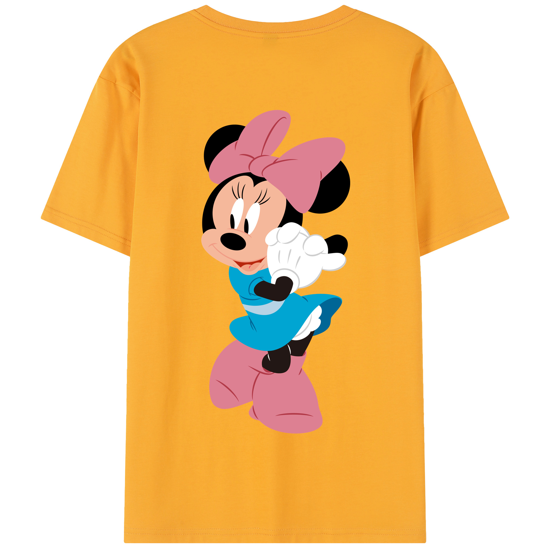（画像用） ミッキーマウス Mickey Mouse 綿100％半袖Tシャツ（背面プリント）