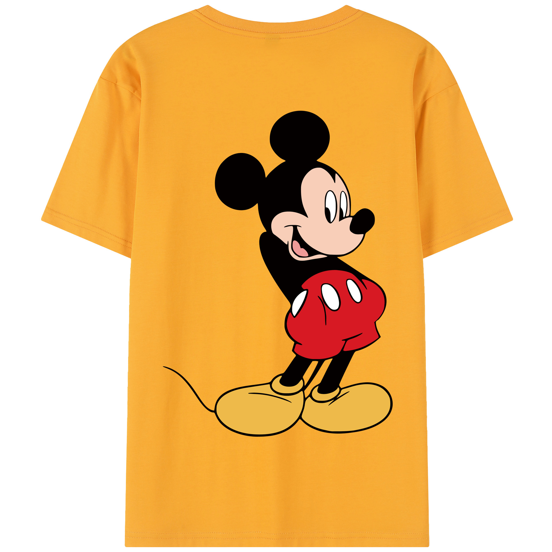 （画像用） ミッキーマウス Mickey Mouse 綿100％半袖Tシャツ（背面プリント）