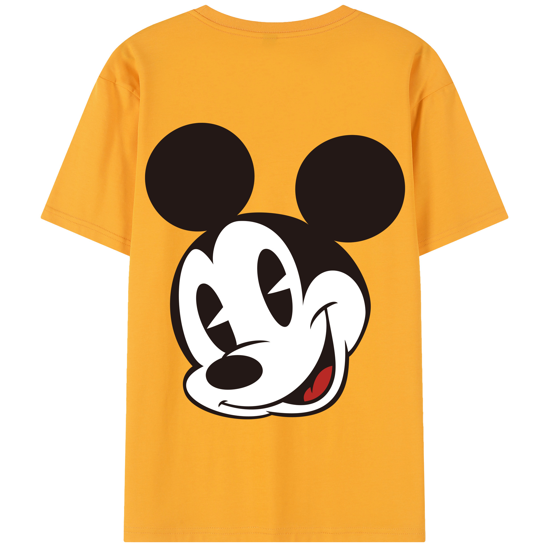 （画像用） ミッキーマウス Mickey Mouse 綿100％半袖Tシャツ（背面プリント）