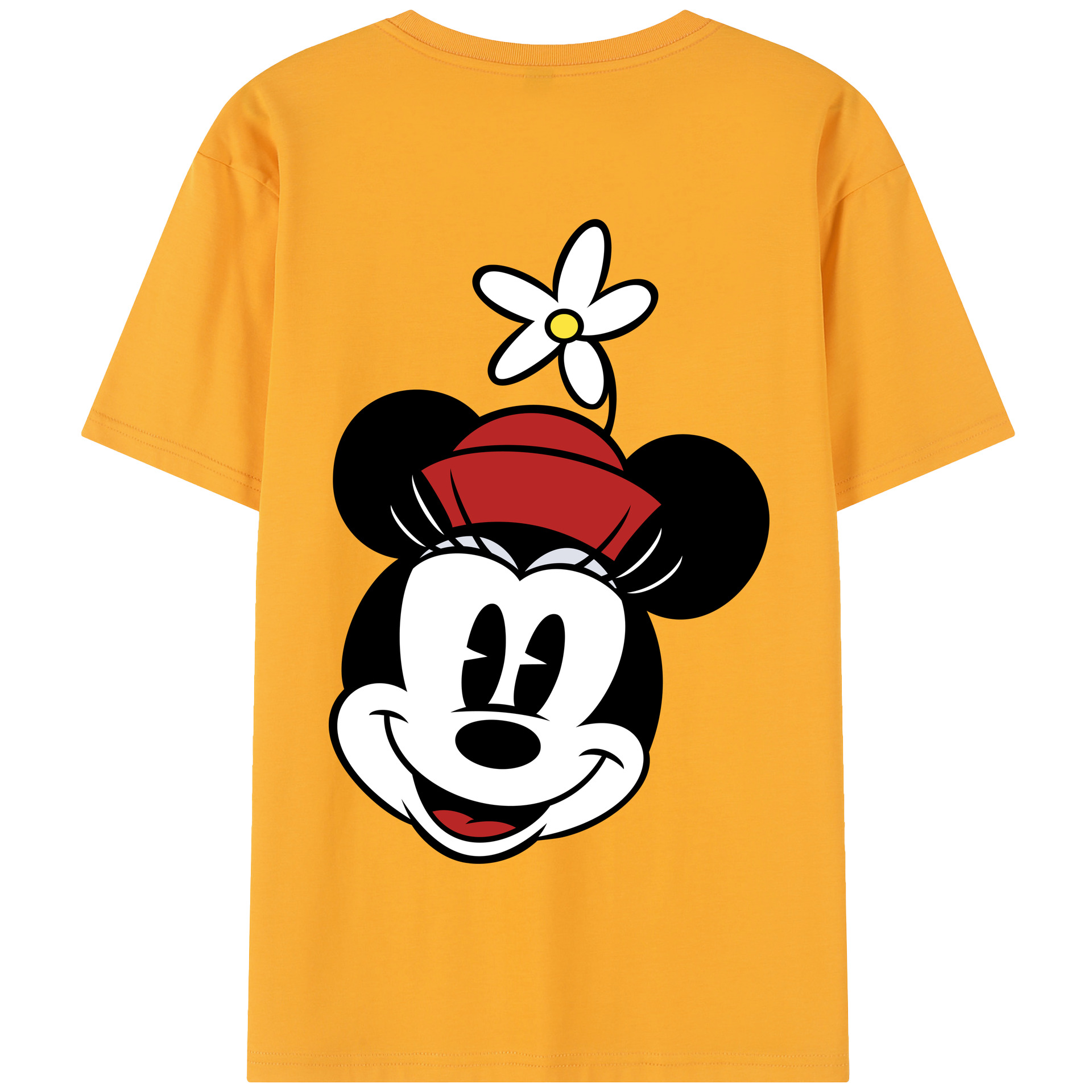 （画像用） ミッキーマウス Mickey Mouse 綿100％半袖Tシャツ（背面プリント）