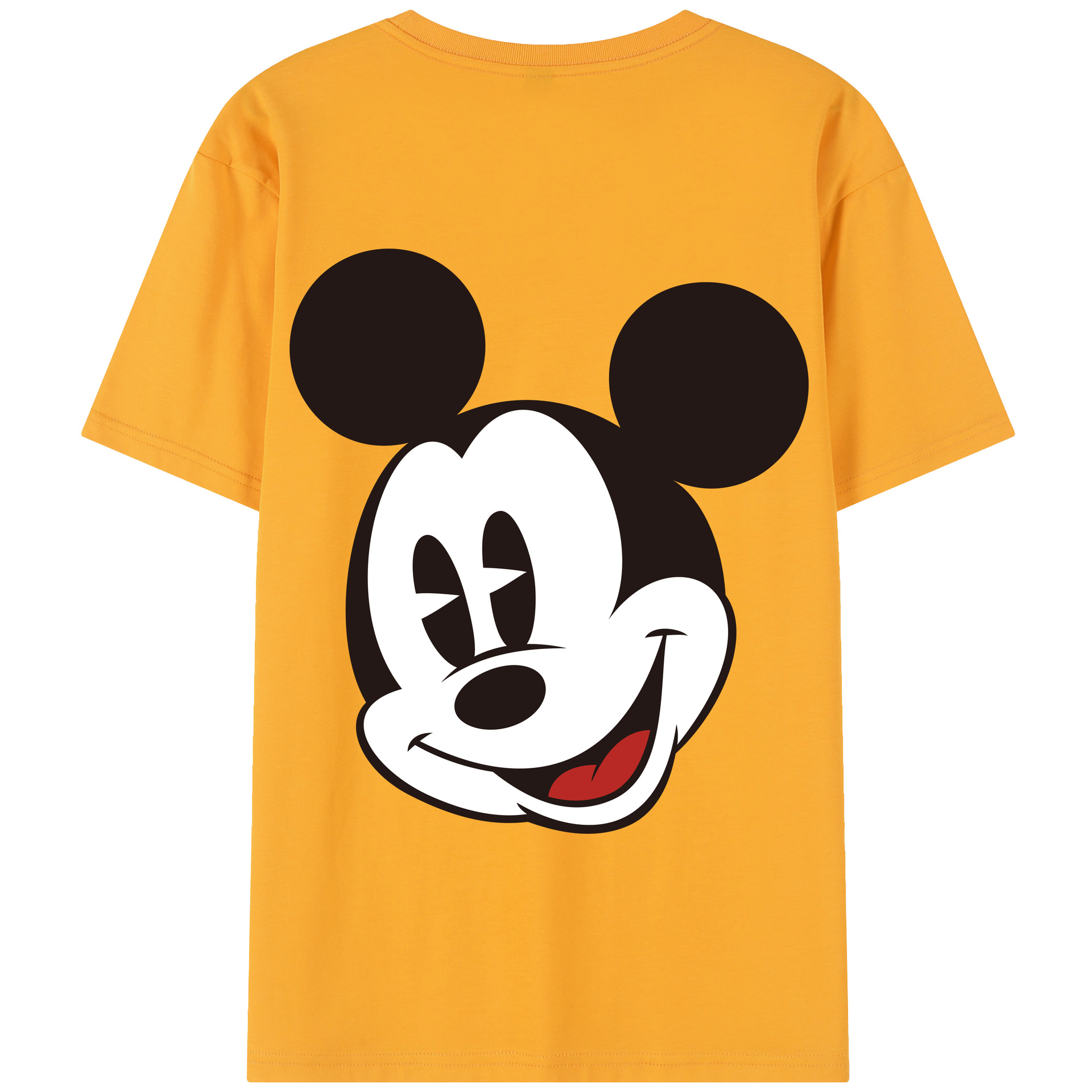 （画像用） ミッキーマウス Mickey Mouse 綿100％半袖Tシャツ（背面プリント）