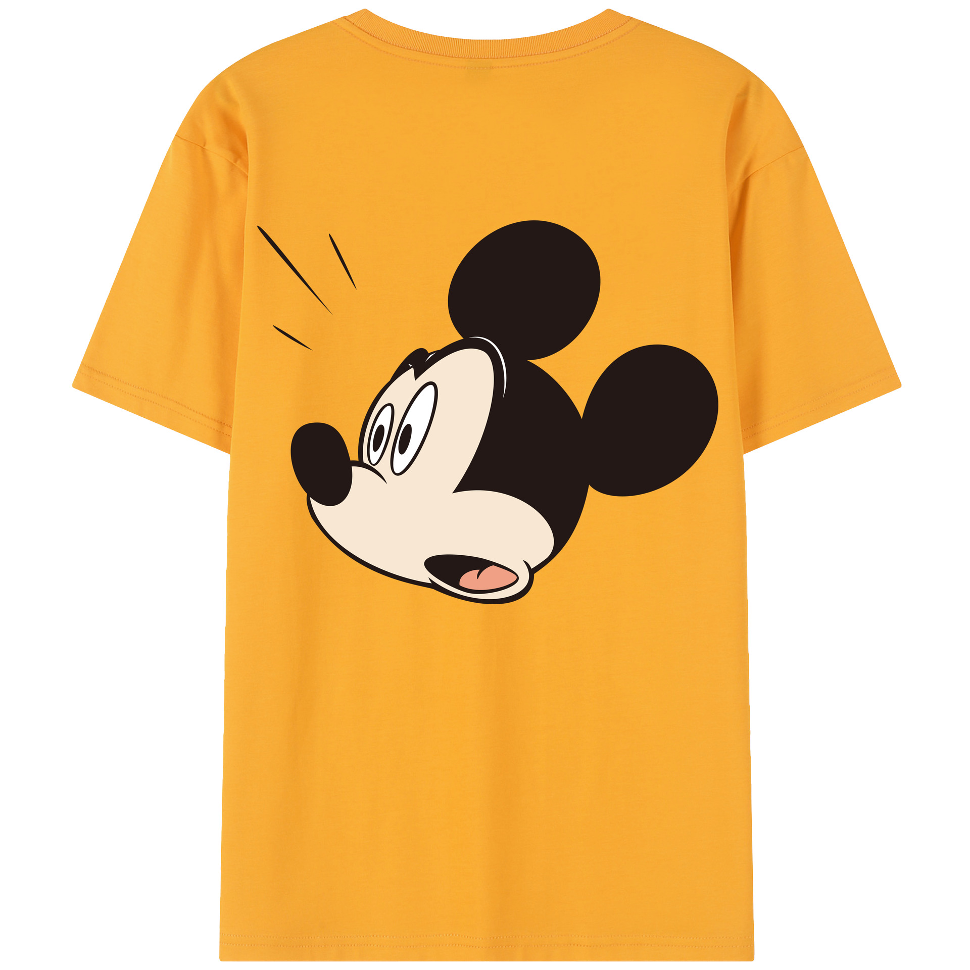 （画像用） ミッキーマウス Mickey Mouse 綿100％半袖Tシャツ（背面プリント）