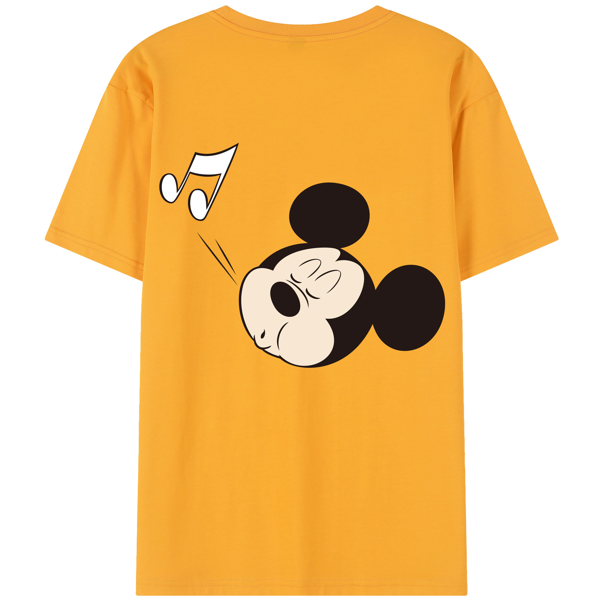（画像用） ミッキーマウス Mickey Mouse 綿100％半袖Tシャツ（背面プリント）