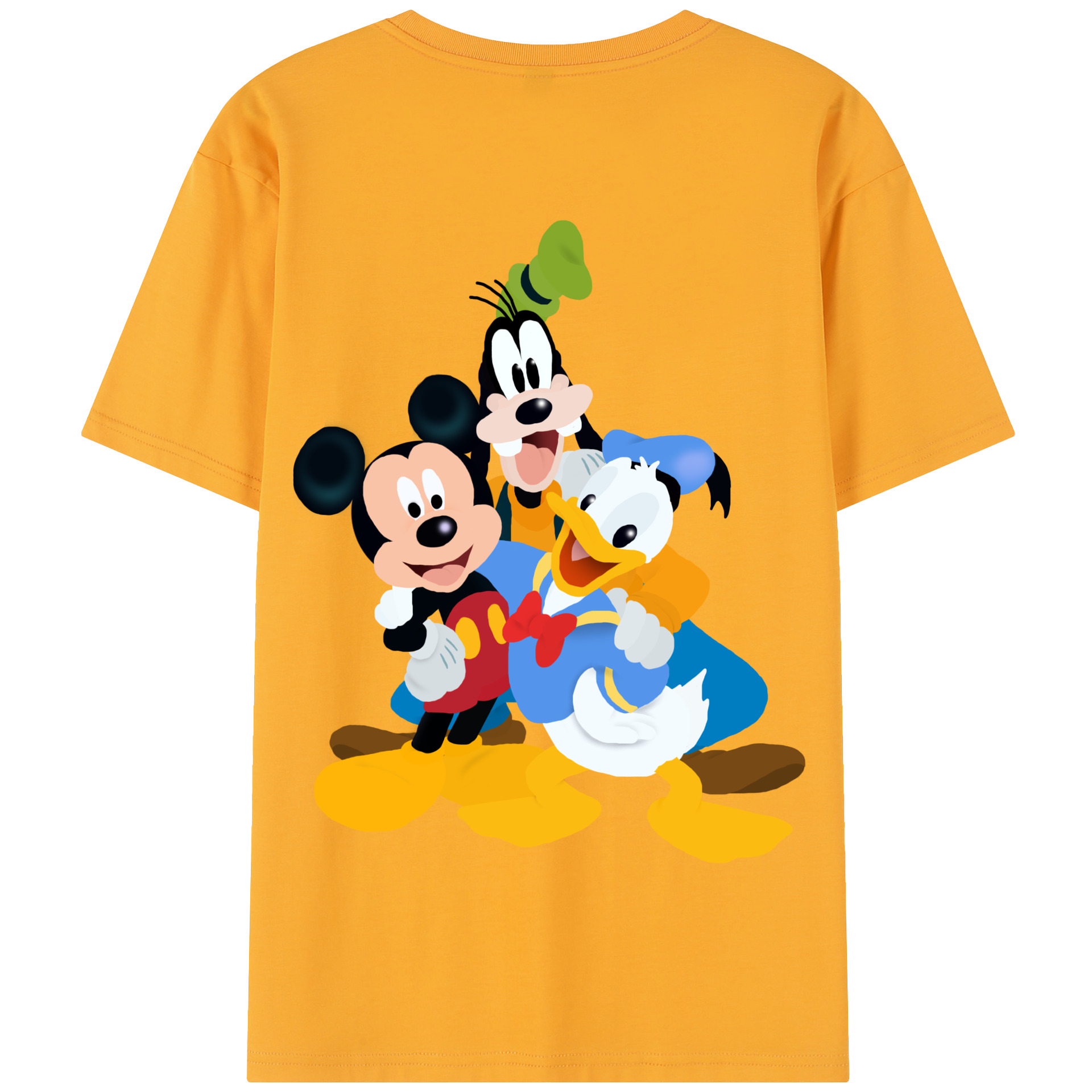 （画像用） ミッキーマウス Mickey Mouse 綿100％半袖Tシャツ（背面プリント）