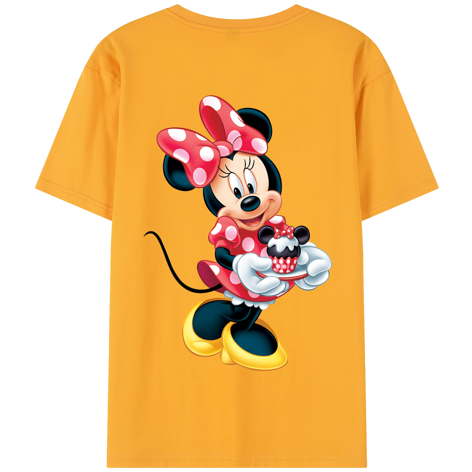 （画像用） ミッキーマウス Mickey Mouse 綿100％半袖Tシャツ（背面プリント）