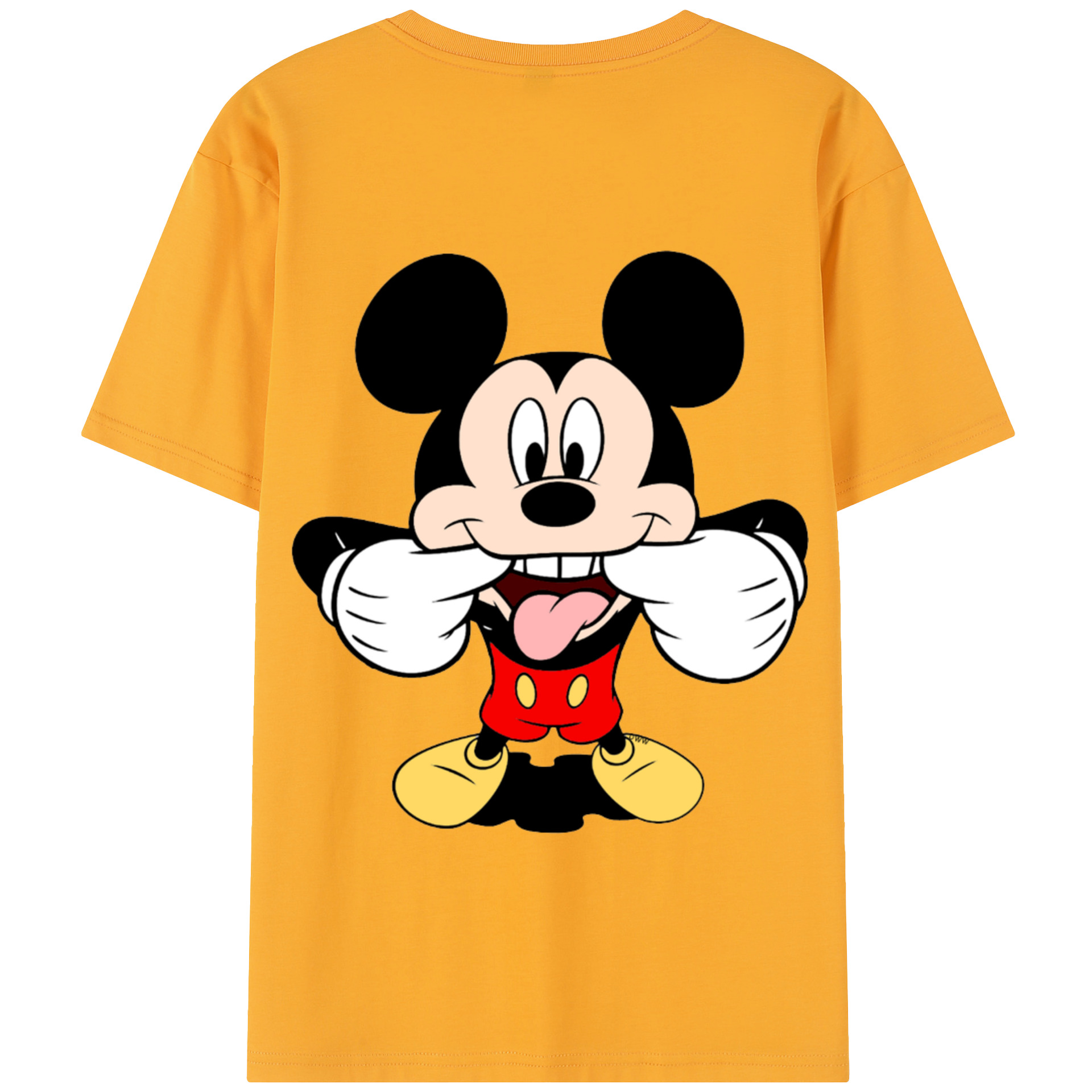（画像用） ミッキーマウス Mickey Mouse 綿100％半袖Tシャツ（背面プリント）