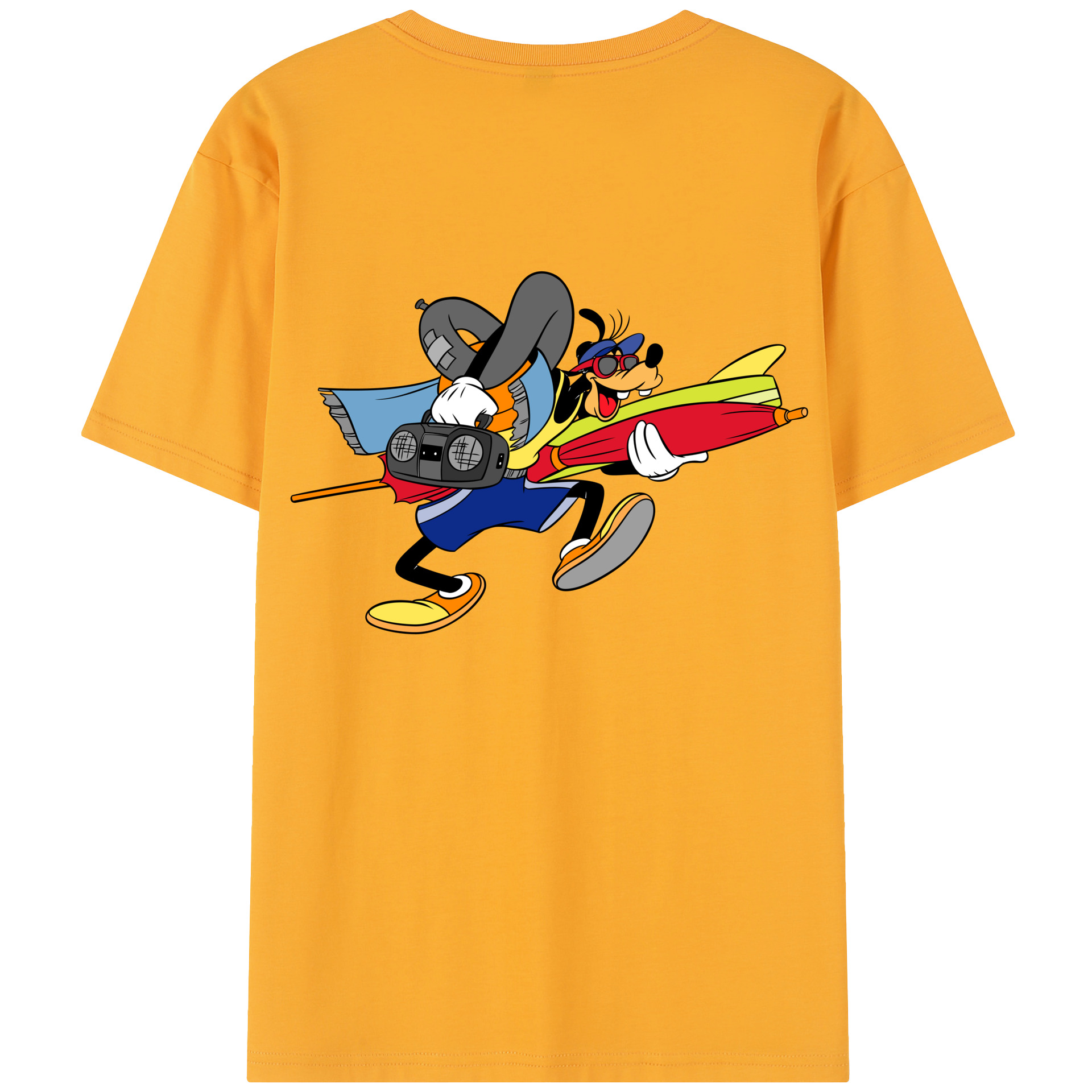 （画像用） ミッキーマウス Mickey Mouse 綿100％半袖Tシャツ（背面プリント）