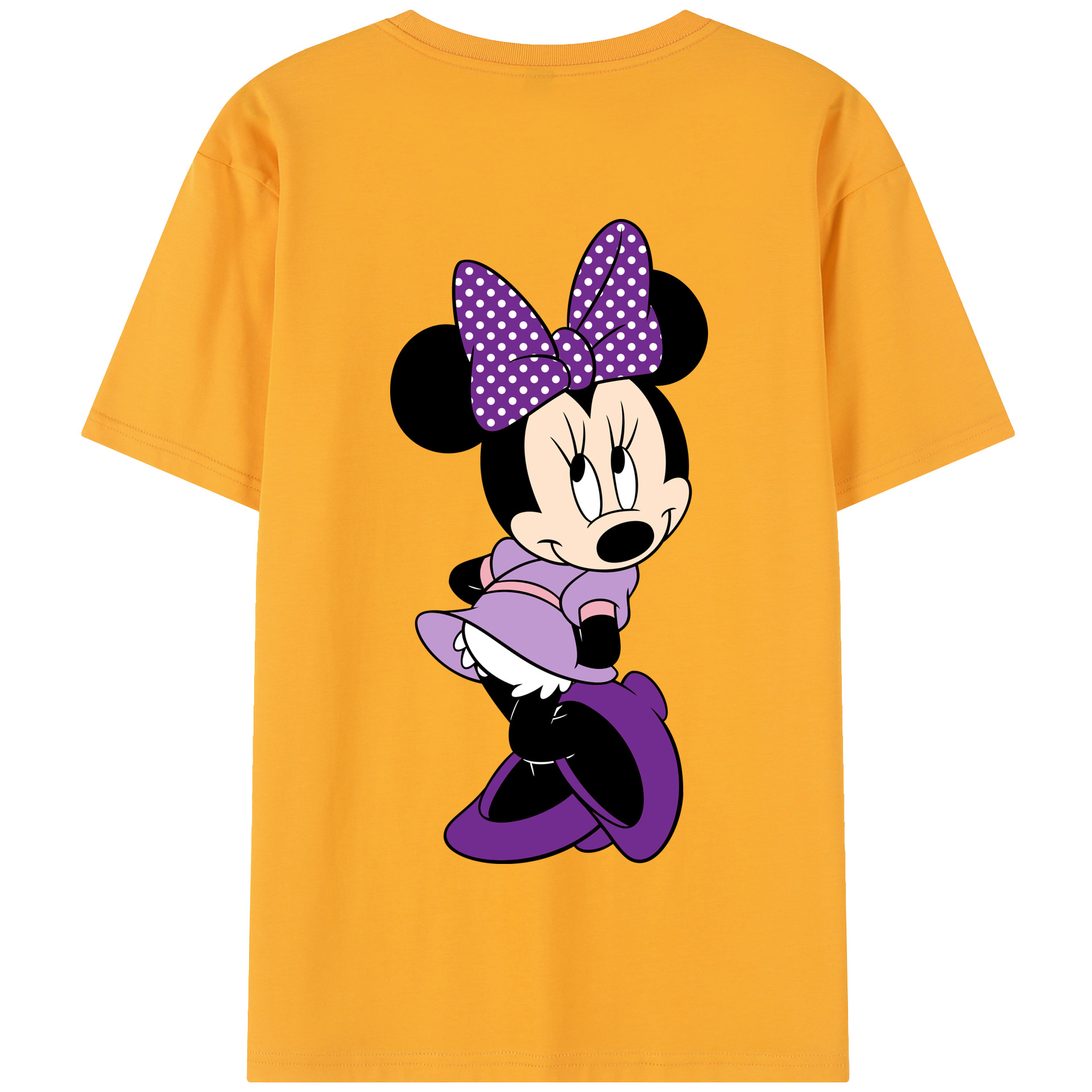 （画像用） ミッキーマウス Mickey Mouse 綿100％半袖Tシャツ（背面プリント）