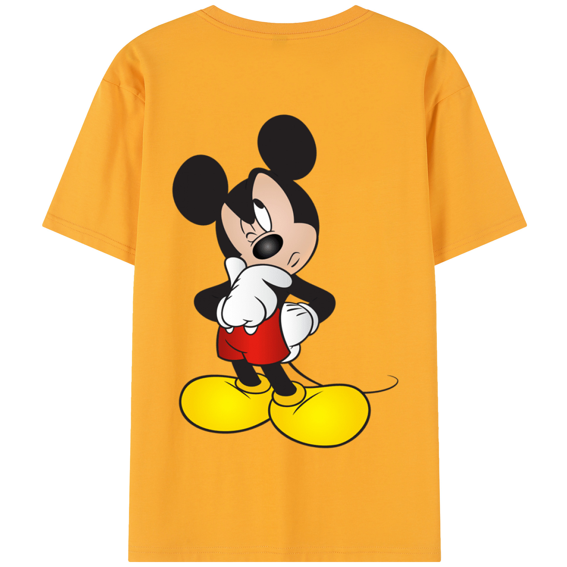 （画像用） ミッキーマウス Mickey Mouse 綿100％半袖Tシャツ（背面プリント）