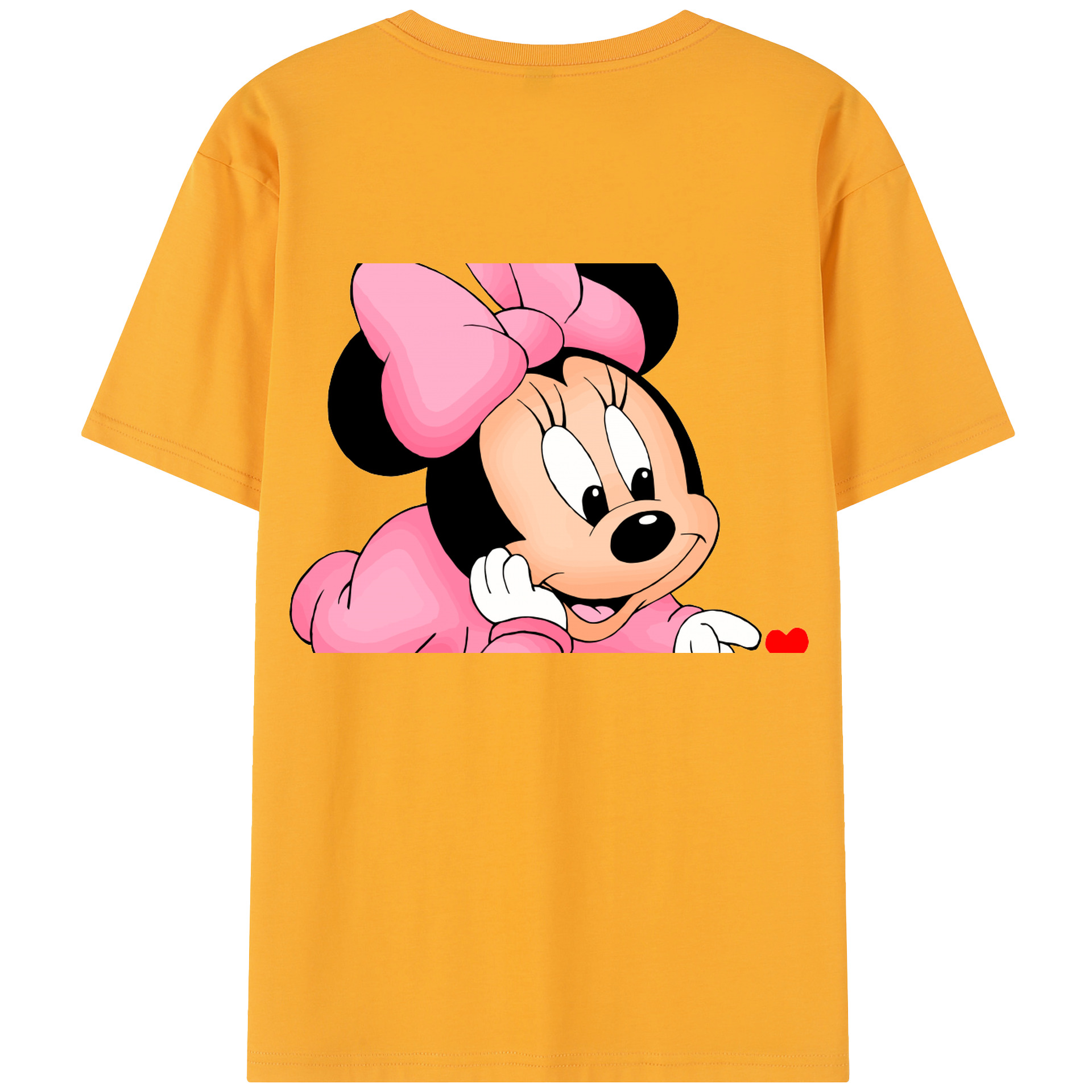 （画像用） ミッキーマウス Mickey Mouse 綿100％半袖Tシャツ（背面プリント）