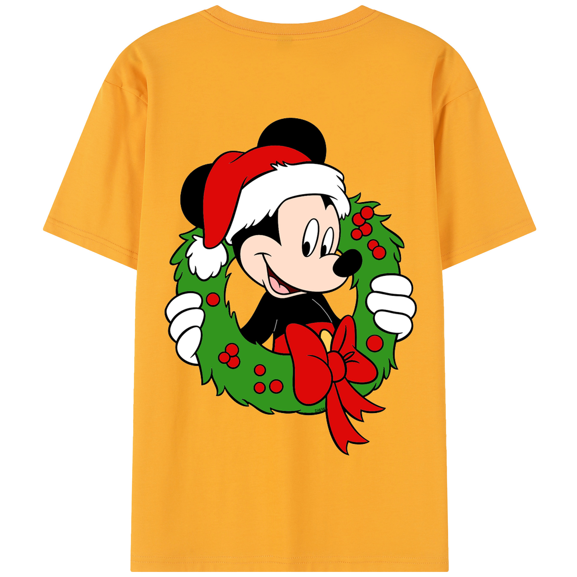 （画像用） ミッキーマウス Mickey Mouse 綿100％半袖Tシャツ（背面プリント）