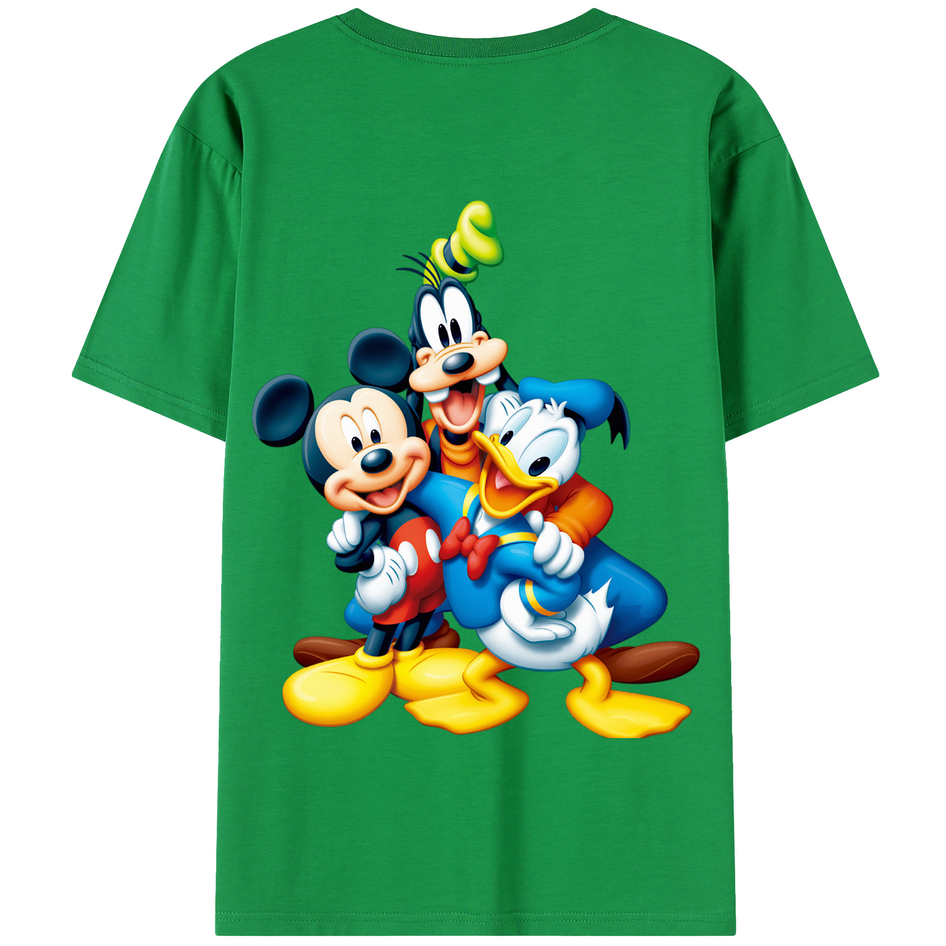 （画像用） ミッキーマウス Mickey Mouse 綿100％半袖Tシャツ（背面プリント）