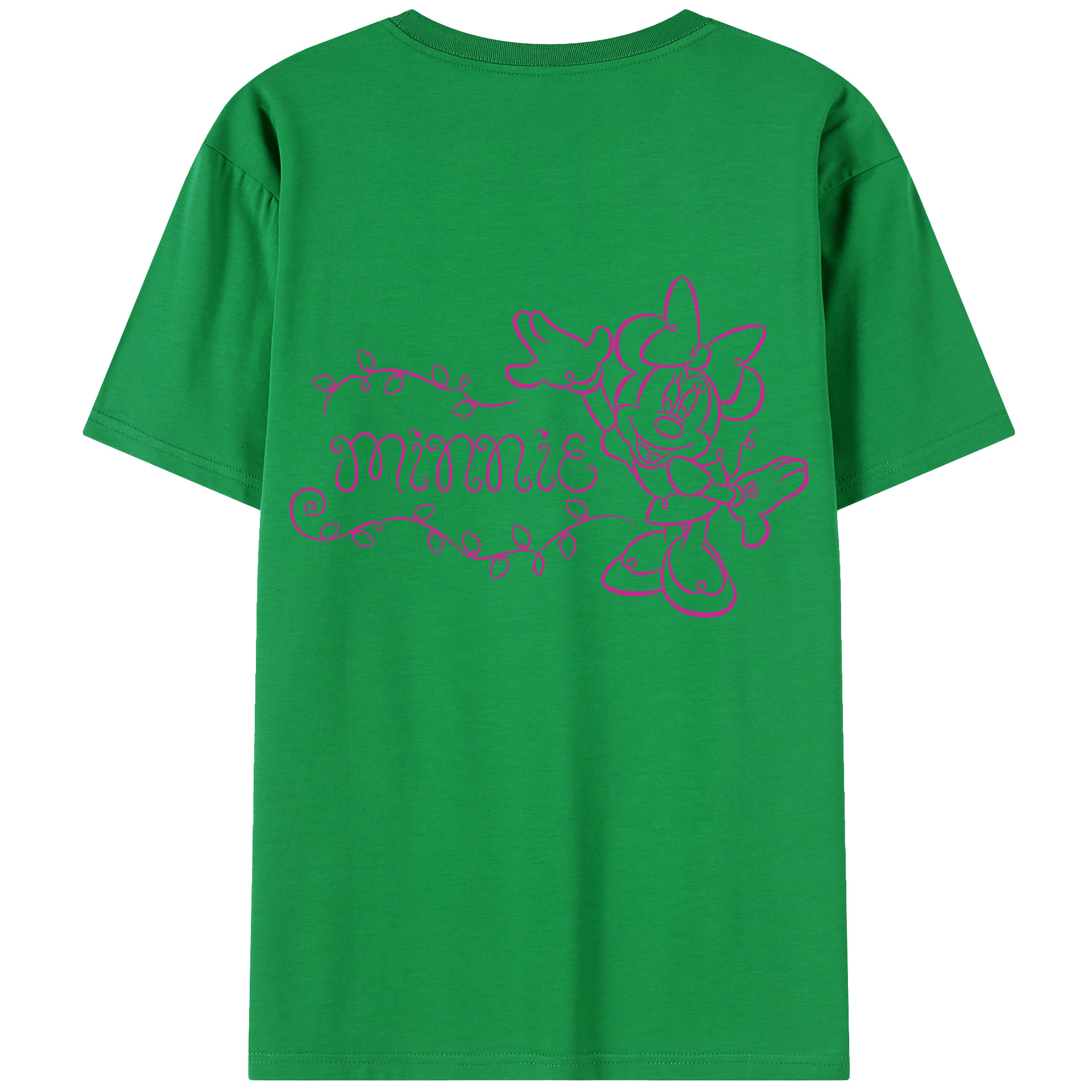 （画像用） ミッキーマウス Mickey Mouse 綿100％半袖Tシャツ（背面プリント）