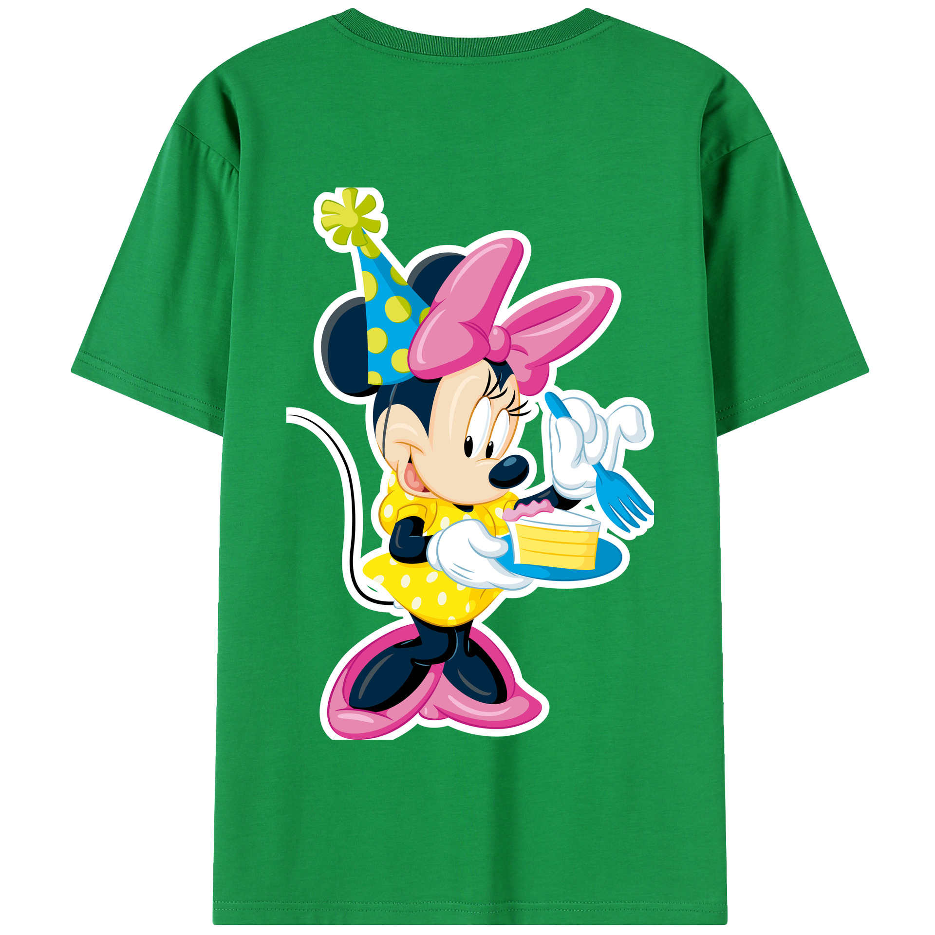 （画像用） ミッキーマウス Mickey Mouse 綿100％半袖Tシャツ（背面プリント）