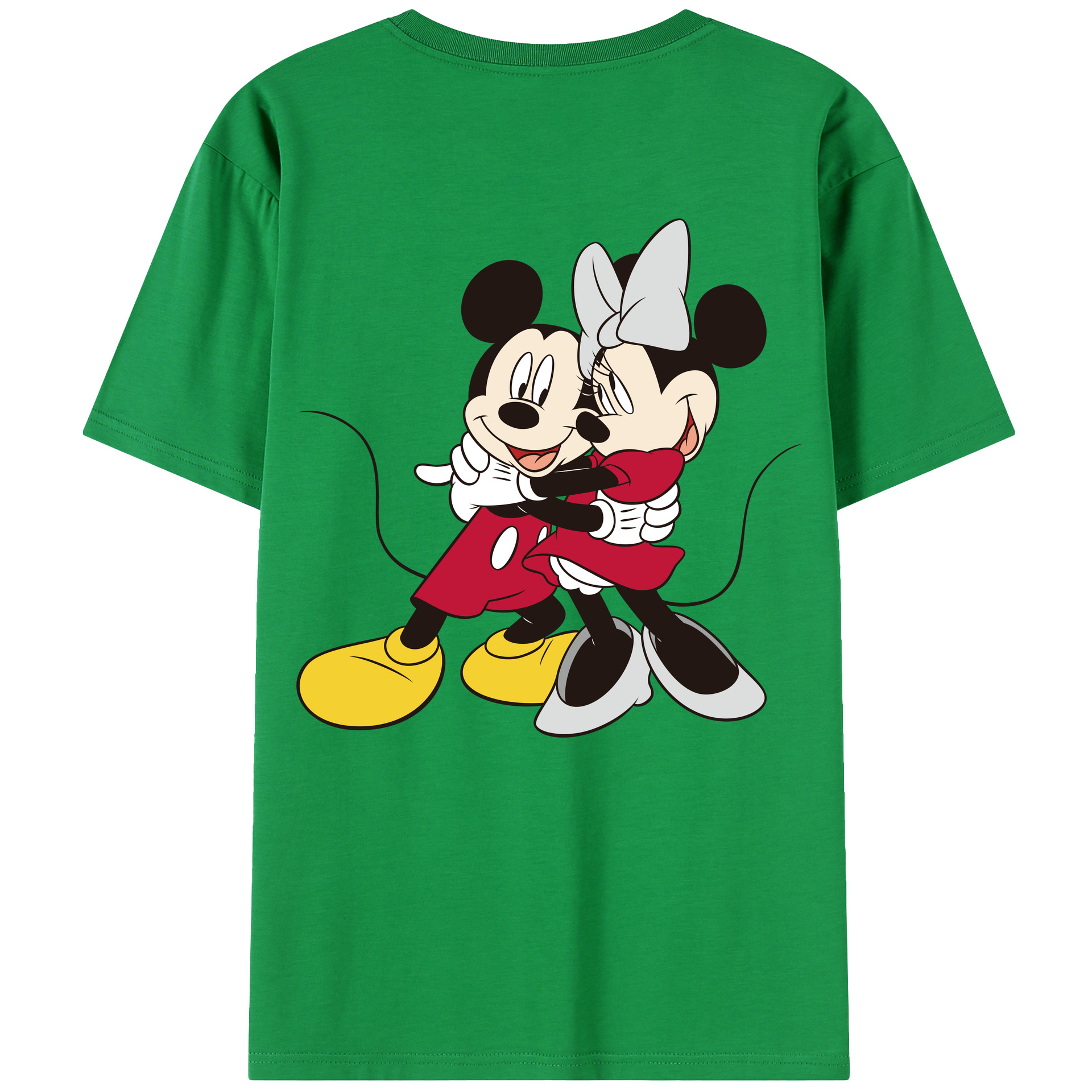 （画像用） ミッキーマウス Mickey Mouse 綿100％半袖Tシャツ（背面プリント）