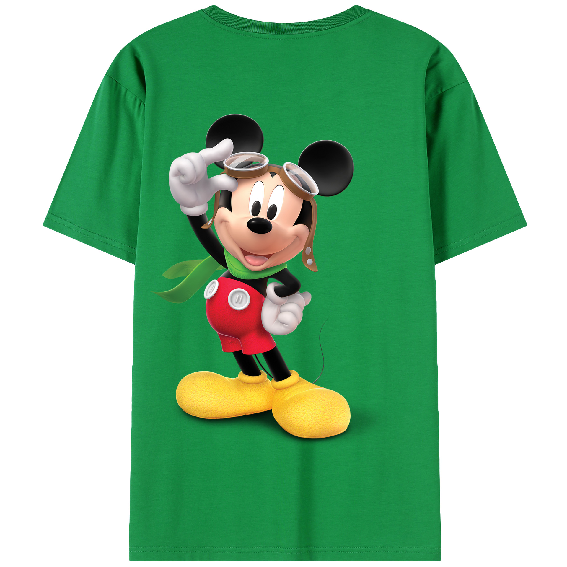 （画像用） ミッキーマウス Mickey Mouse 綿100％半袖Tシャツ（背面プリント）