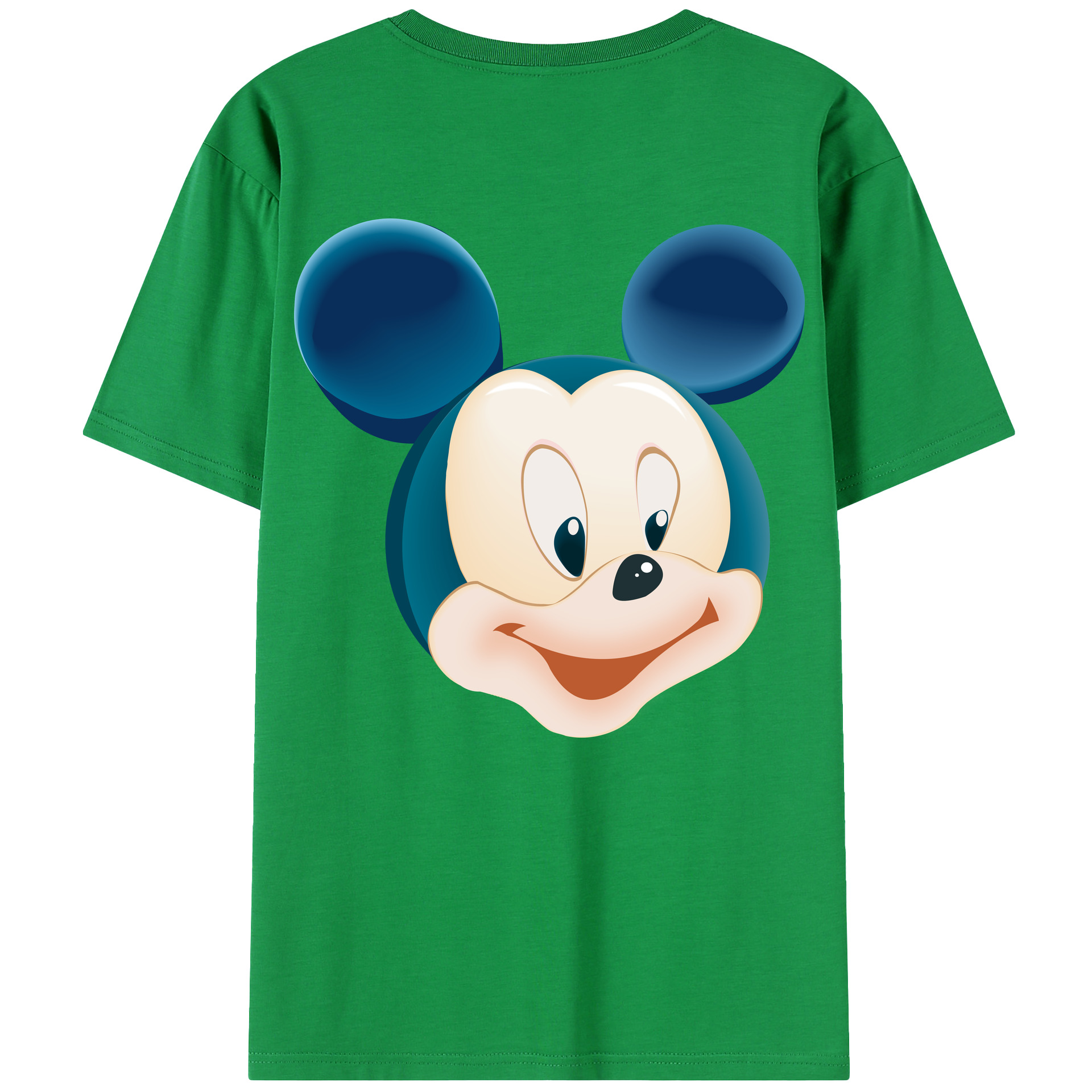 （画像用） ミッキーマウス Mickey Mouse 綿100％半袖Tシャツ（背面プリント）
