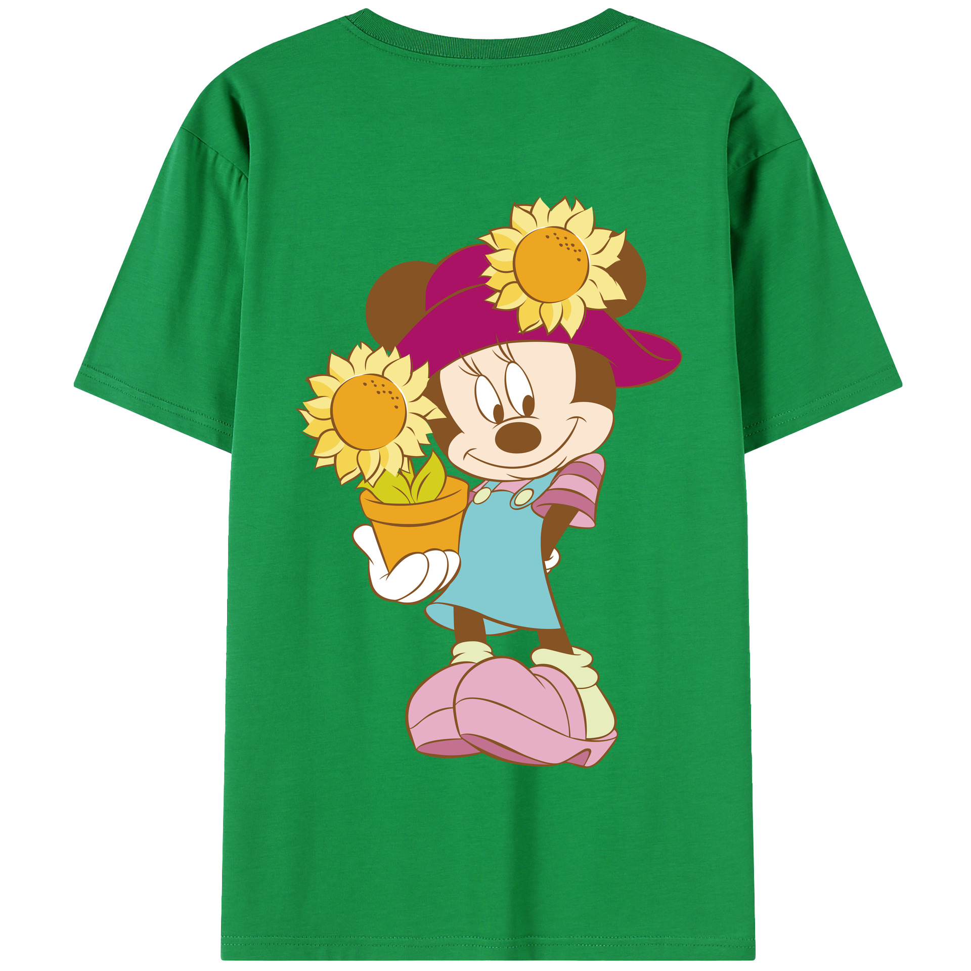 （画像用） ミッキーマウス Mickey Mouse 綿100％半袖Tシャツ（背面プリント）