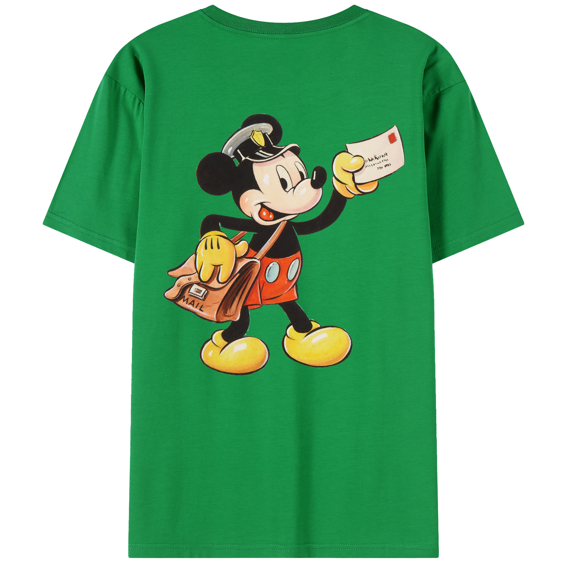 （画像用） ミッキーマウス Mickey Mouse 綿100％半袖Tシャツ（背面プリント）