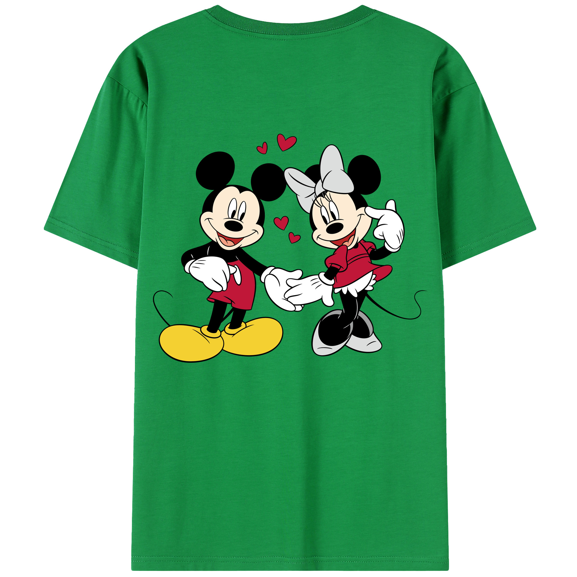 （画像用） ミッキーマウス Mickey Mouse 綿100％半袖Tシャツ（背面プリント）