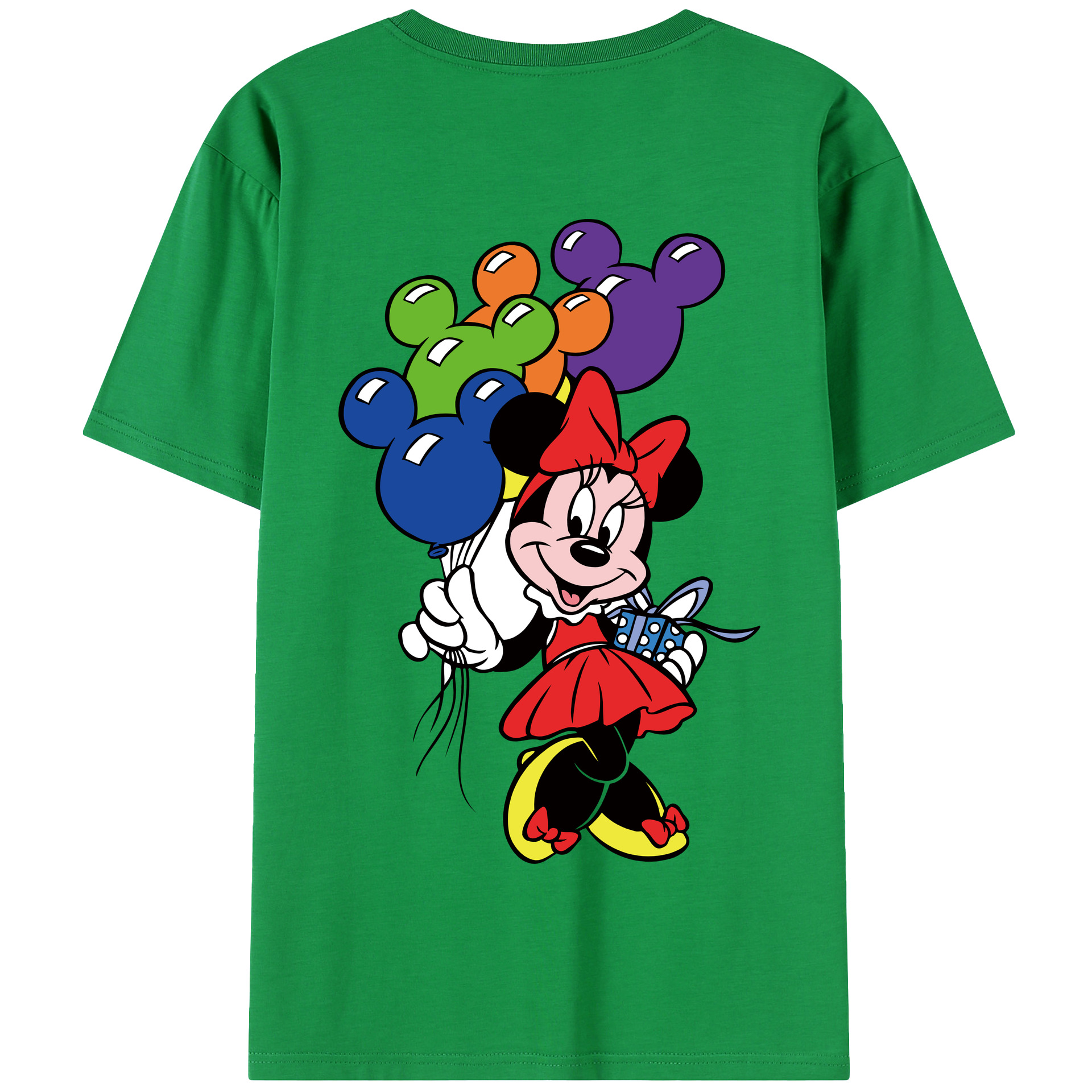 （画像用） ミッキーマウス Mickey Mouse 綿100％半袖Tシャツ（背面プリント）