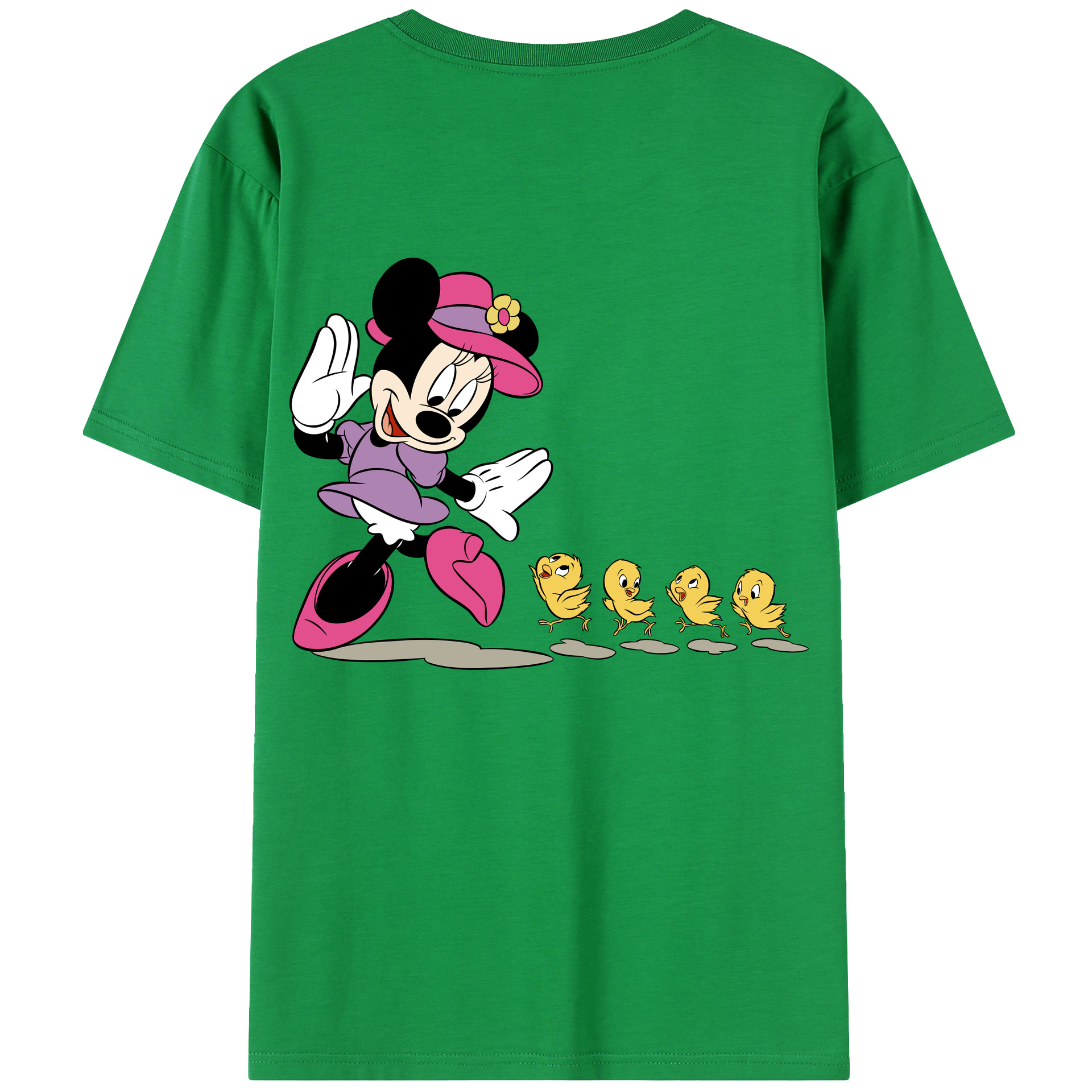 （画像用） ミッキーマウス Mickey Mouse 綿100％半袖Tシャツ（背面プリント）