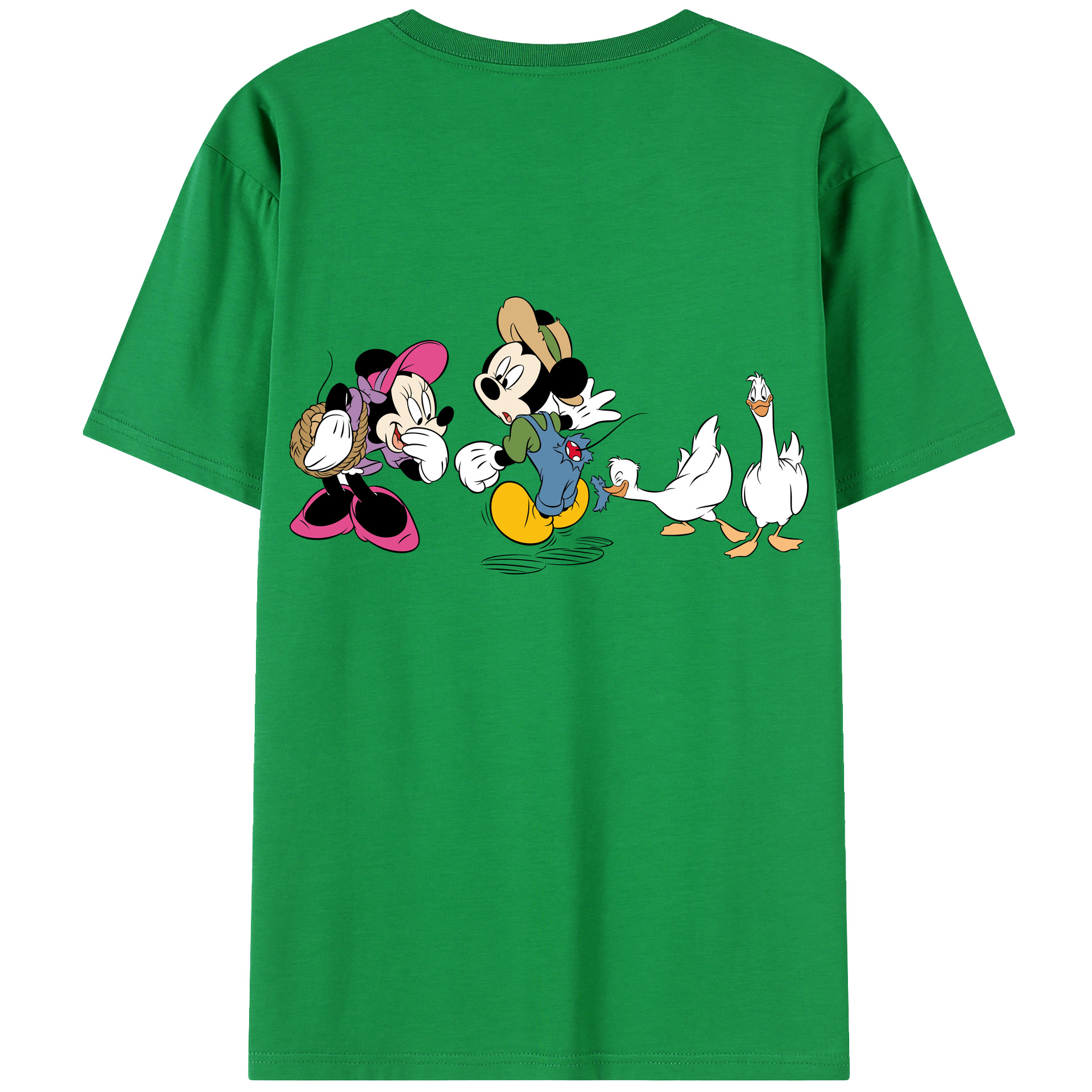 （画像用） ミッキーマウス Mickey Mouse 綿100％半袖Tシャツ（背面プリント）