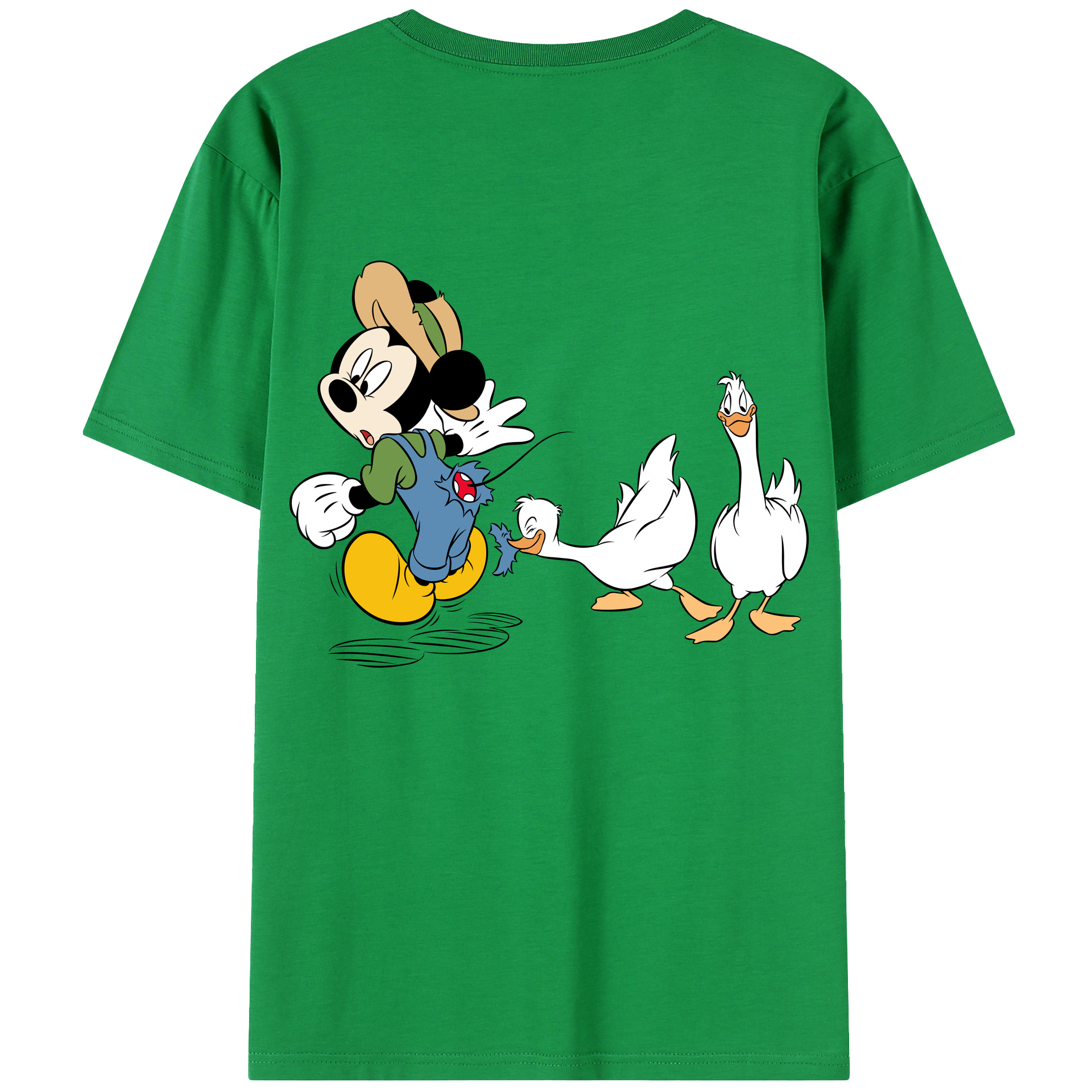 （画像用） ミッキーマウス Mickey Mouse 綿100％半袖Tシャツ（背面プリント）