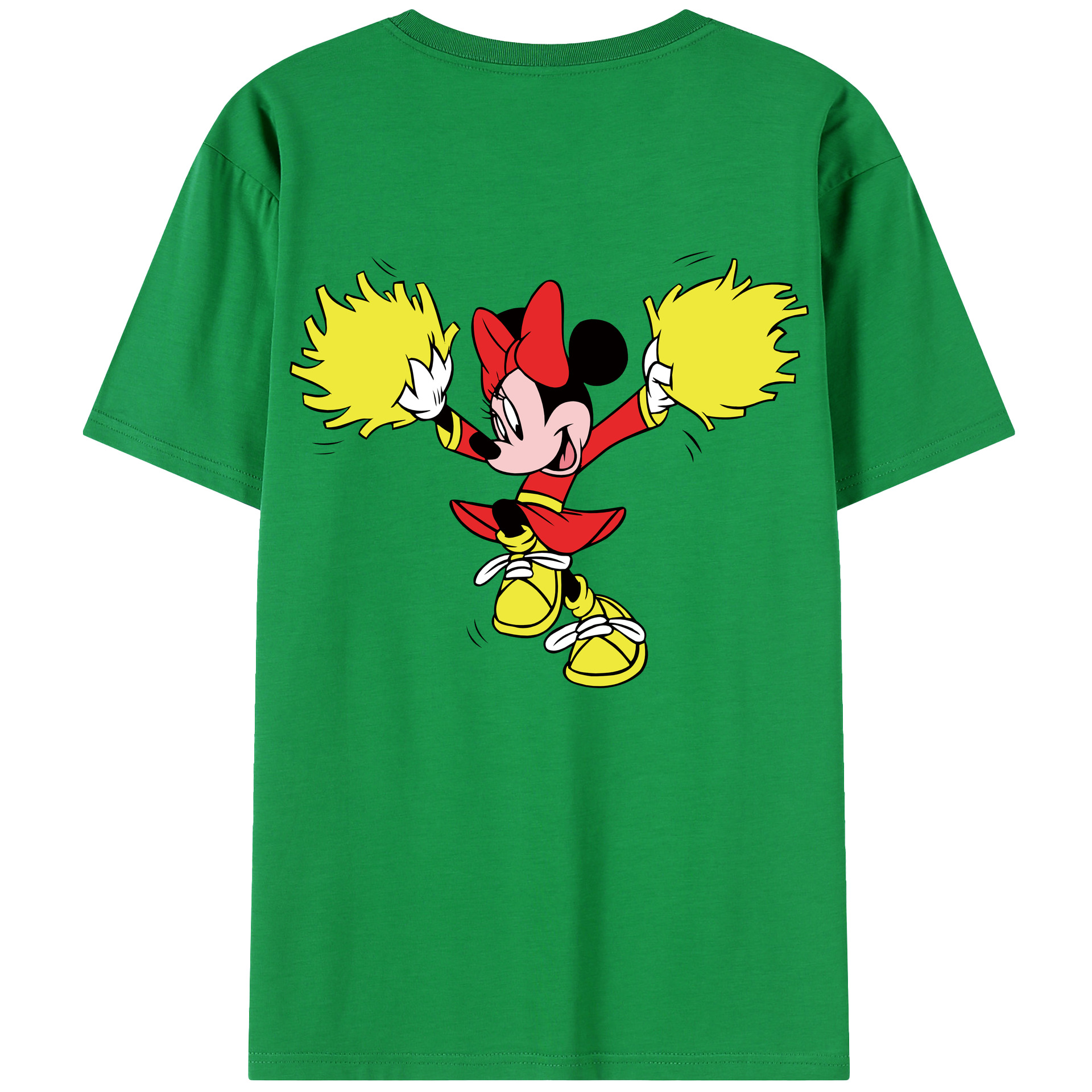 （画像用） ミッキーマウス Mickey Mouse 綿100％半袖Tシャツ（背面プリント）