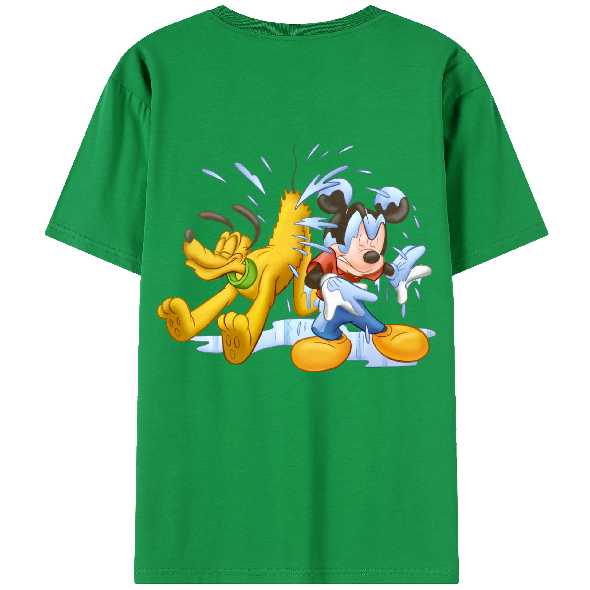 （画像用） ミッキーマウス Mickey Mouse 綿100％半袖Tシャツ（背面プリント）