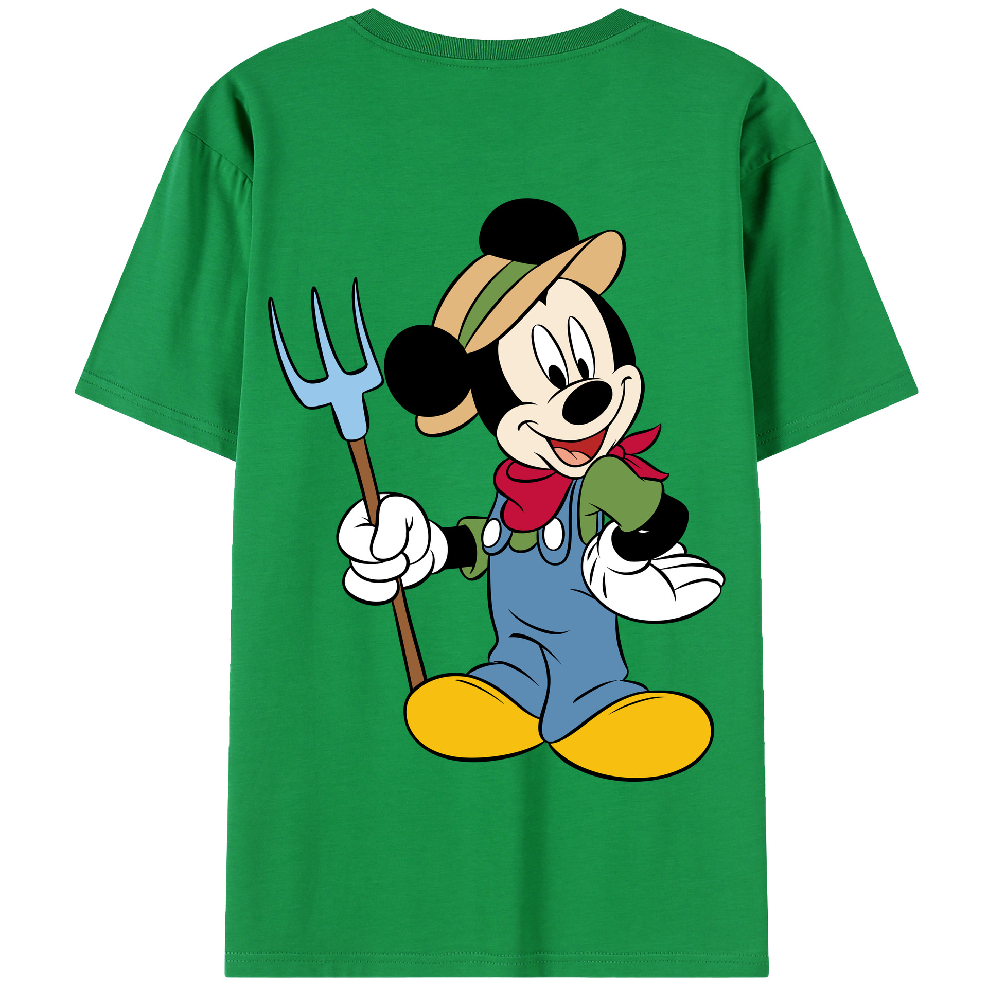 （画像用） ミッキーマウス Mickey Mouse 綿100％半袖Tシャツ（背面プリント）