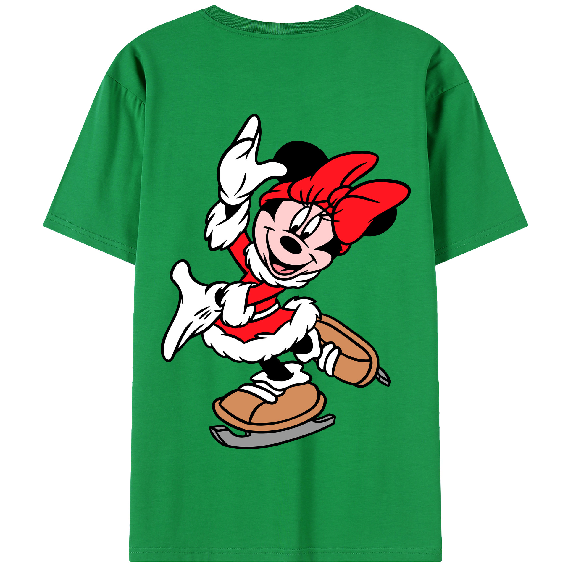 （画像用） ミッキーマウス Mickey Mouse 綿100％半袖Tシャツ（背面プリント）