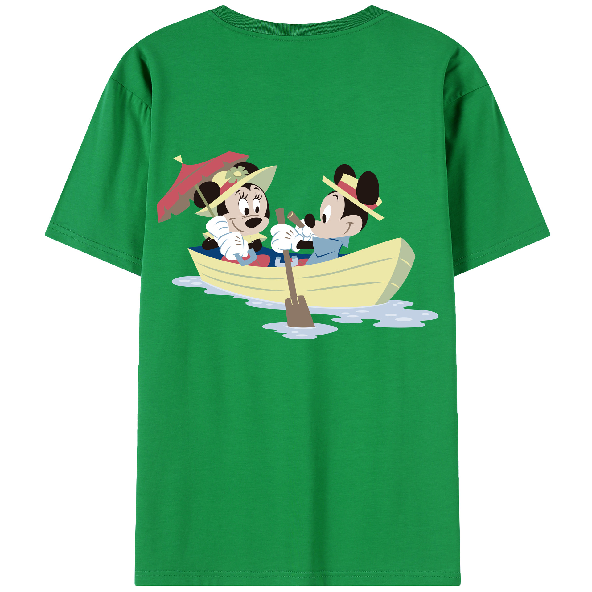 （画像用） ミッキーマウス Mickey Mouse 綿100％半袖Tシャツ（背面プリント）