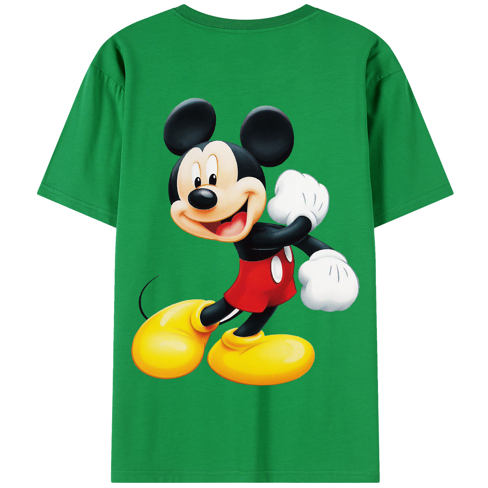 （画像用） ミッキーマウス Mickey Mouse 綿100％半袖Tシャツ（背面プリント）