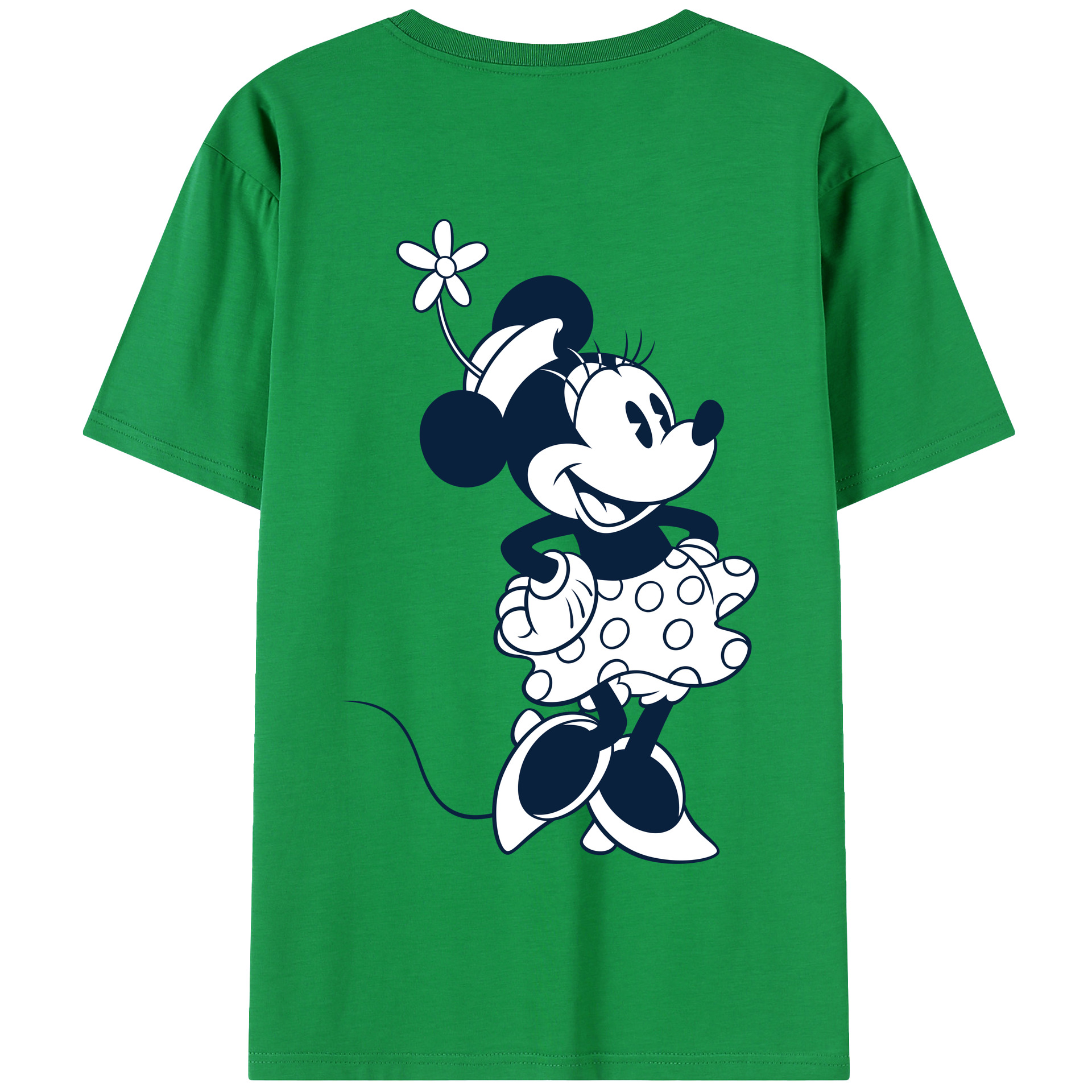 （画像用） ミッキーマウス Mickey Mouse 綿100％半袖Tシャツ（背面プリント）