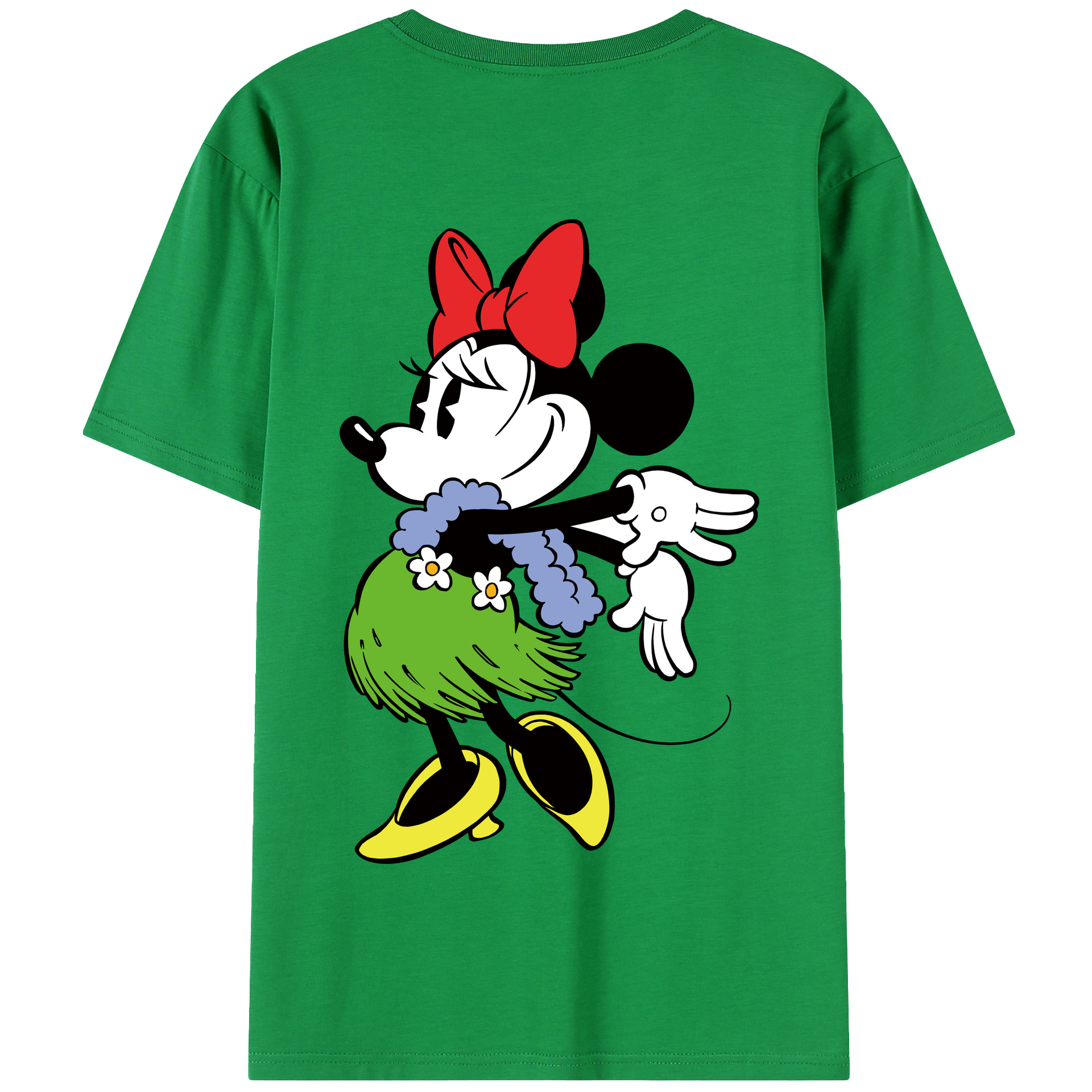 （画像用） ミッキーマウス Mickey Mouse 綿100％半袖Tシャツ（背面プリント）
