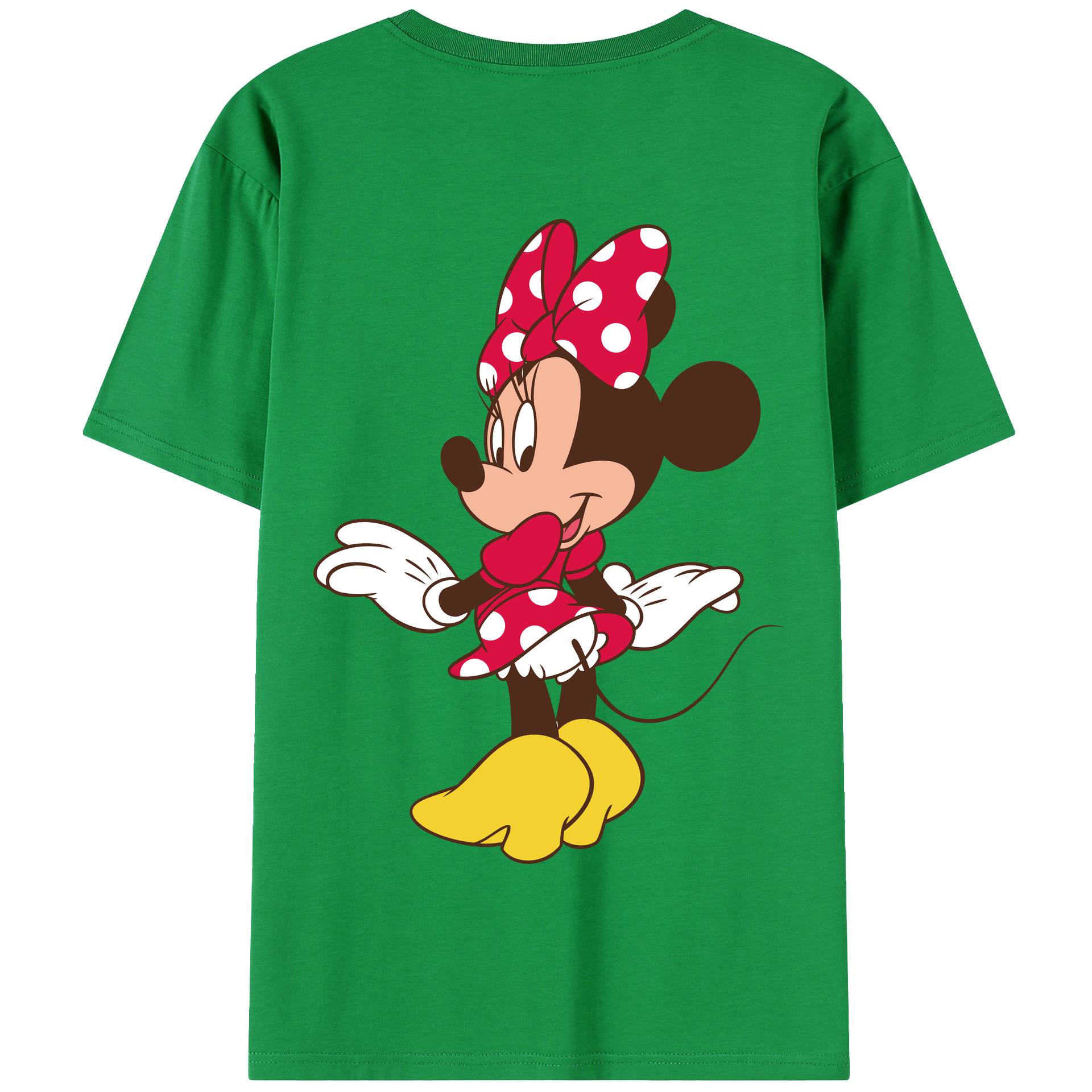 （画像用） ミッキーマウス Mickey Mouse 綿100％半袖Tシャツ（背面プリント）