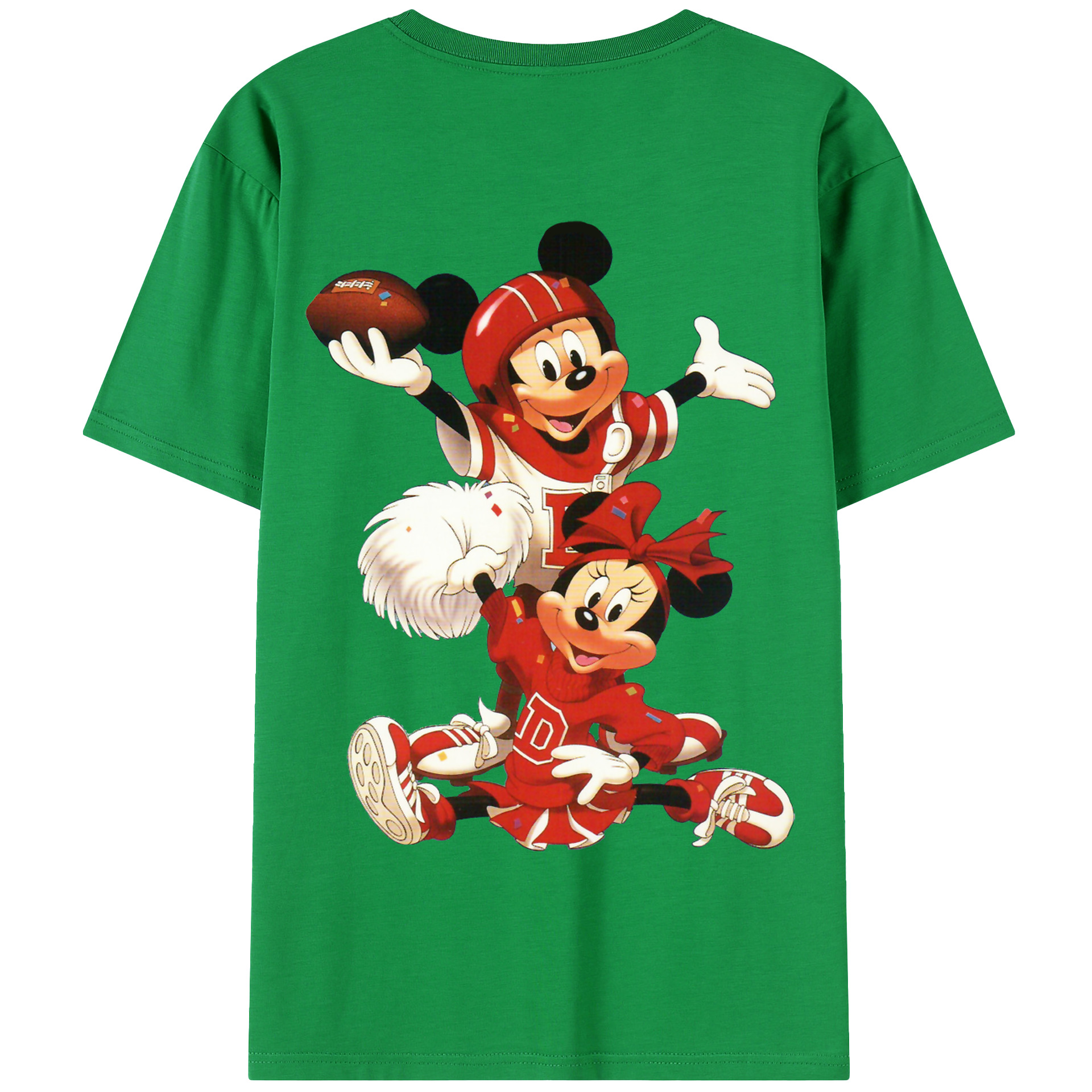 （画像用） ミッキーマウス Mickey Mouse 綿100％半袖Tシャツ（背面プリント）