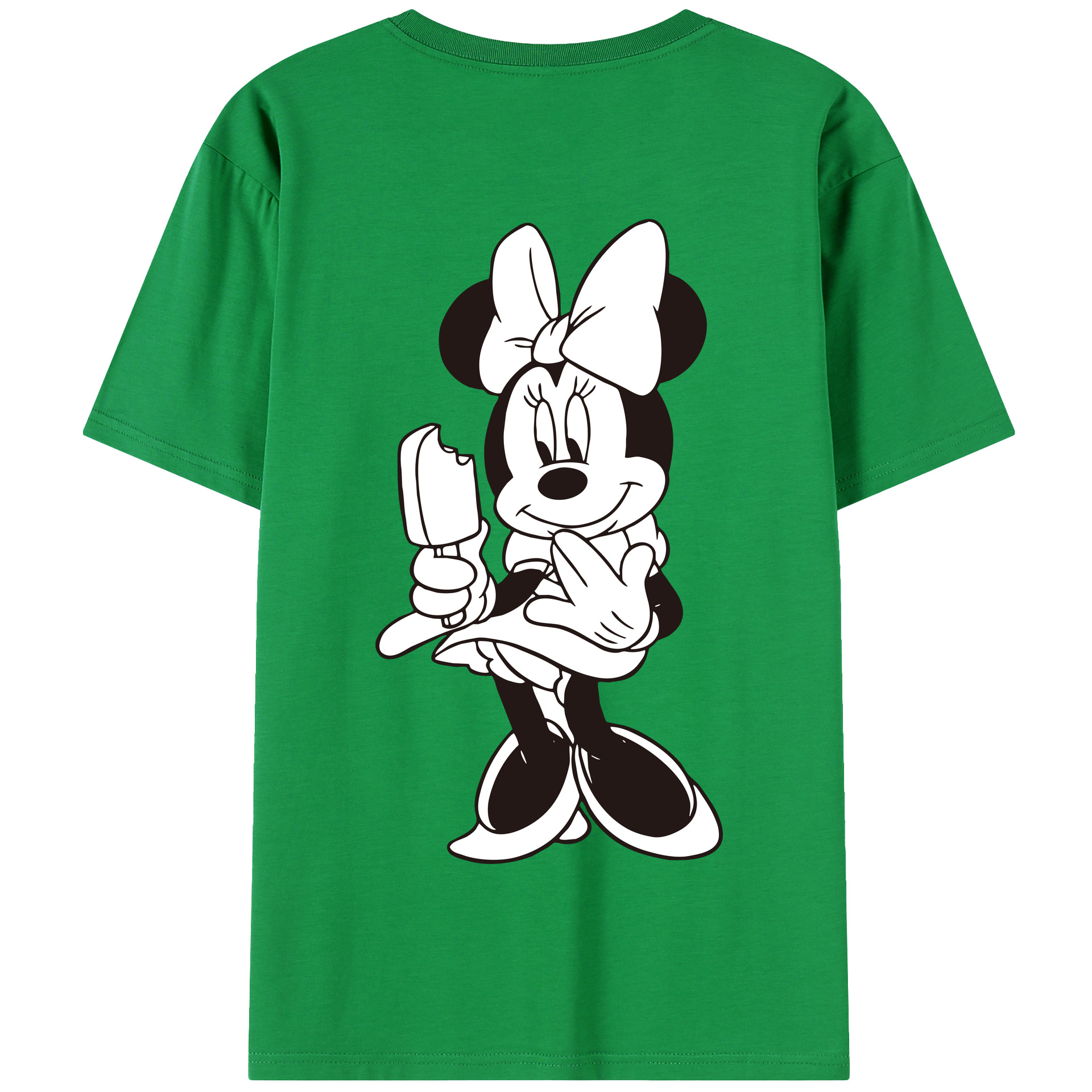 （画像用） ミッキーマウス Mickey Mouse 綿100％半袖Tシャツ（背面プリント）