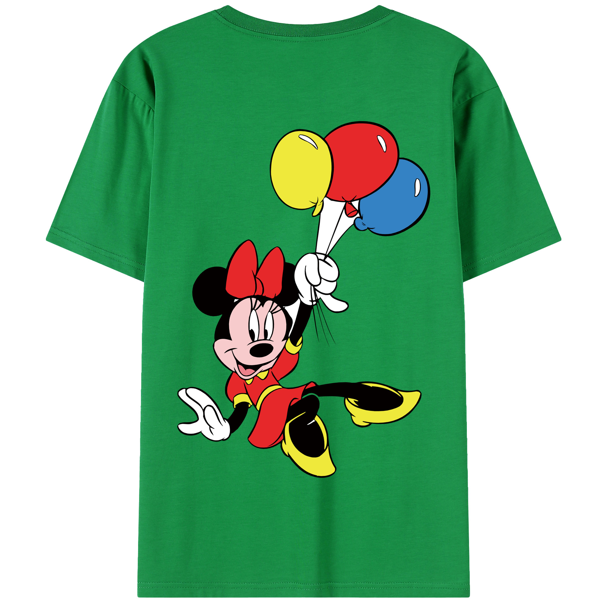 （画像用） ミッキーマウス Mickey Mouse 綿100％半袖Tシャツ（背面プリント）