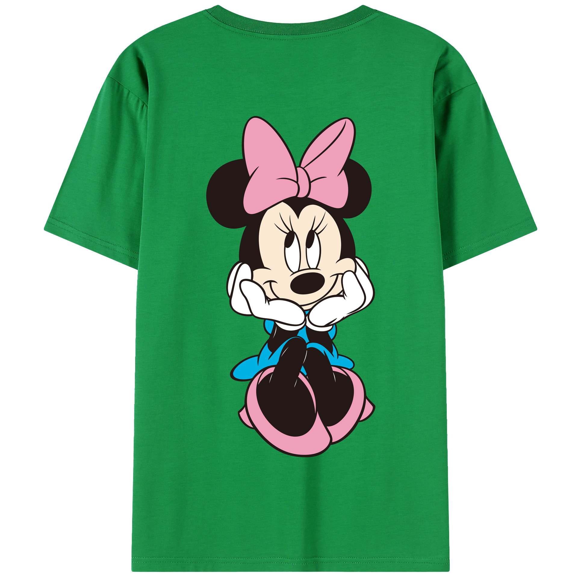 （画像用） ミッキーマウス Mickey Mouse 綿100％半袖Tシャツ（背面プリント）