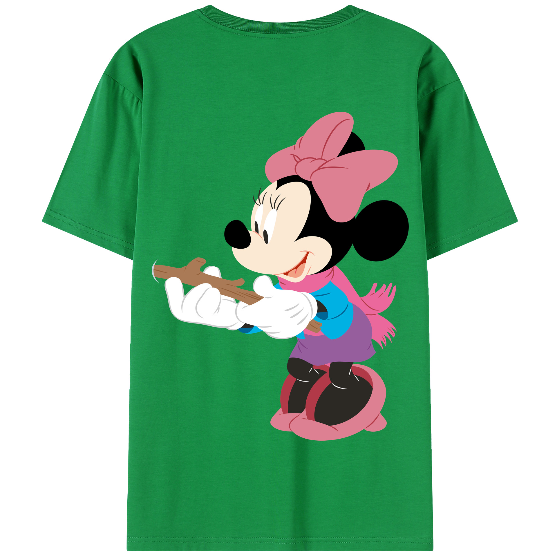 （画像用） ミッキーマウス Mickey Mouse 綿100％半袖Tシャツ（背面プリント）
