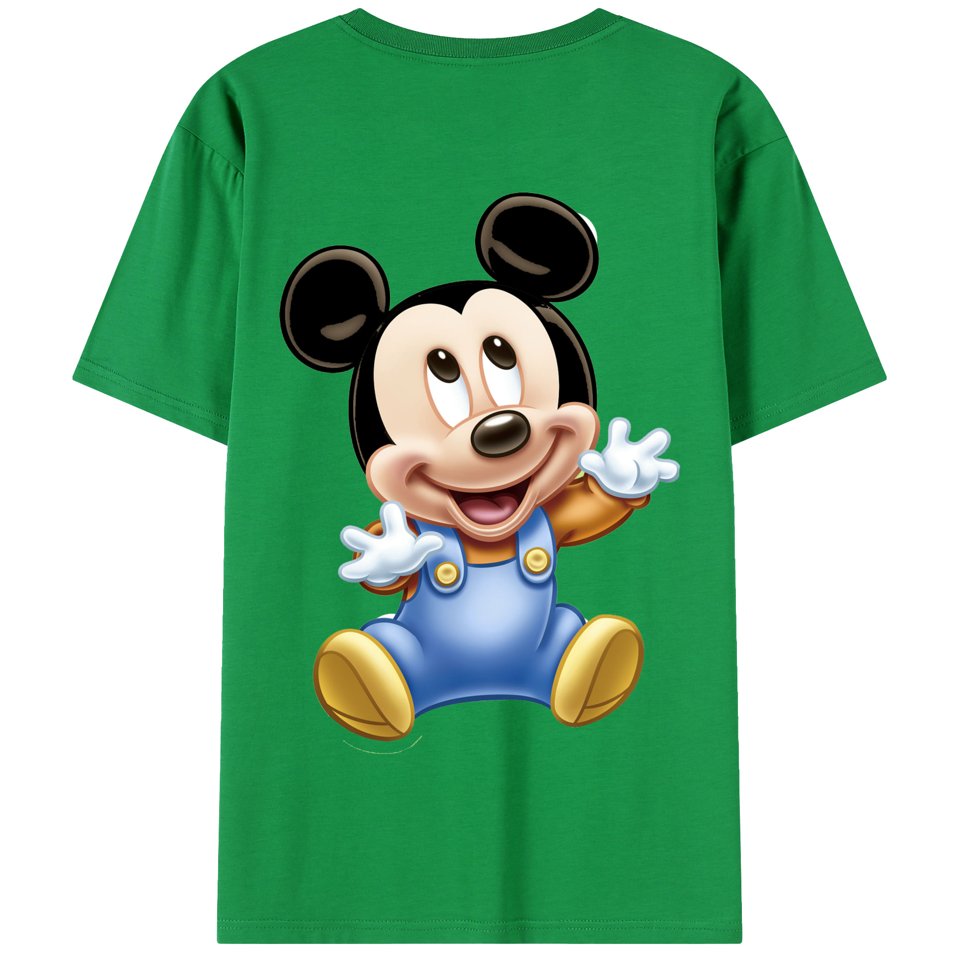 （画像用） ミッキーマウス Mickey Mouse 綿100％半袖Tシャツ（背面プリント）