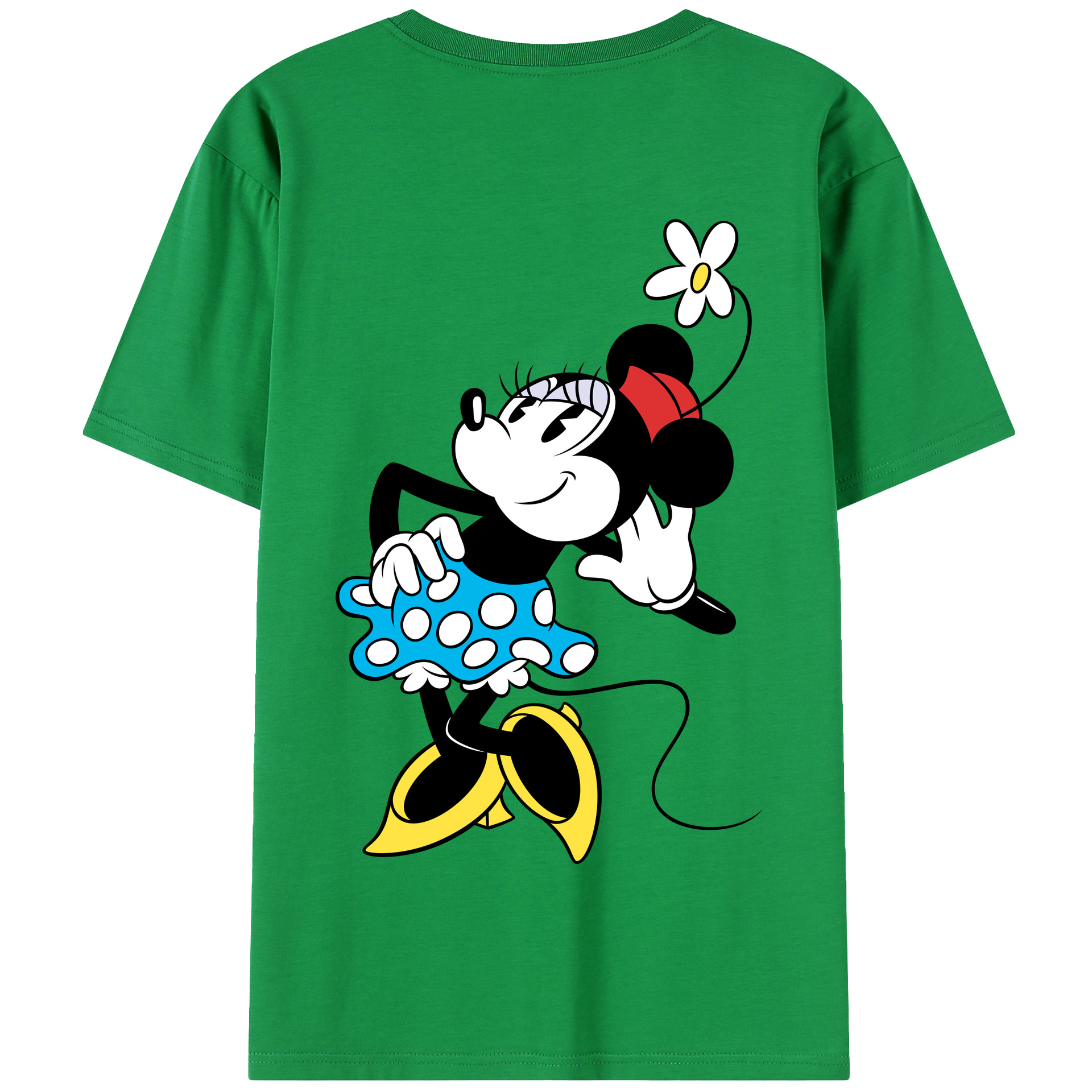 （画像用） ミッキーマウス Mickey Mouse 綿100％半袖Tシャツ（背面プリント）