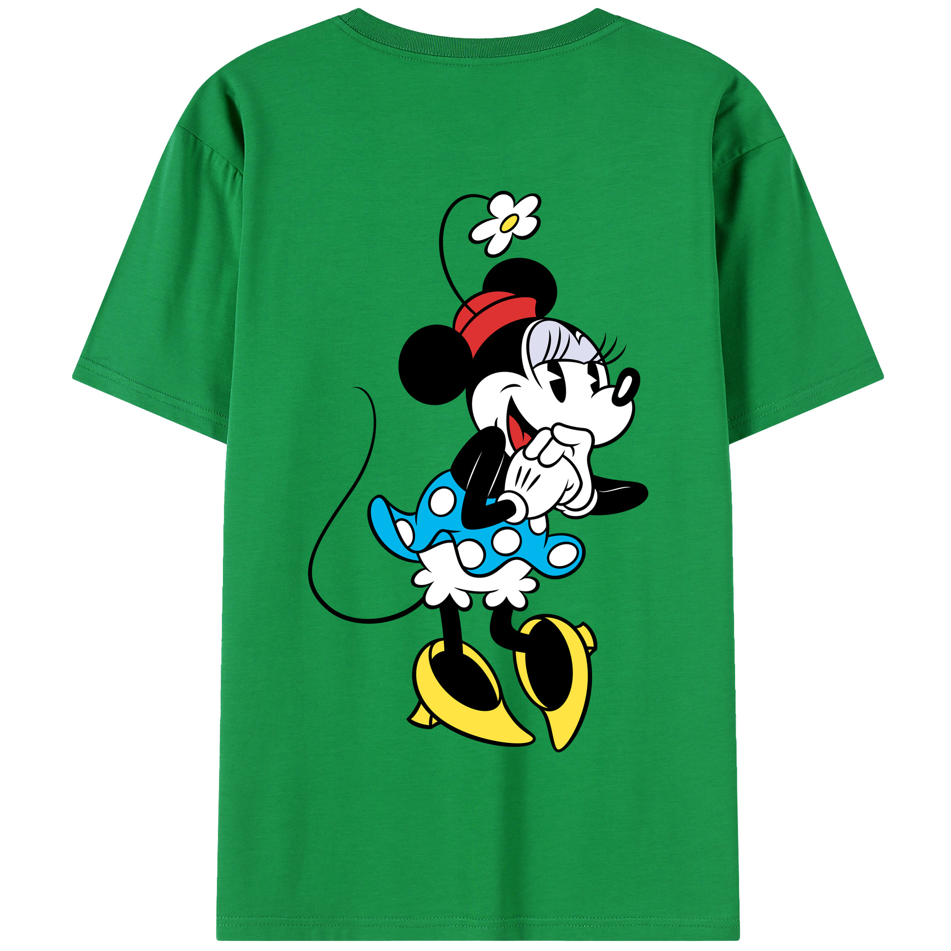 （画像用） ミッキーマウス Mickey Mouse 綿100％半袖Tシャツ（背面プリント）