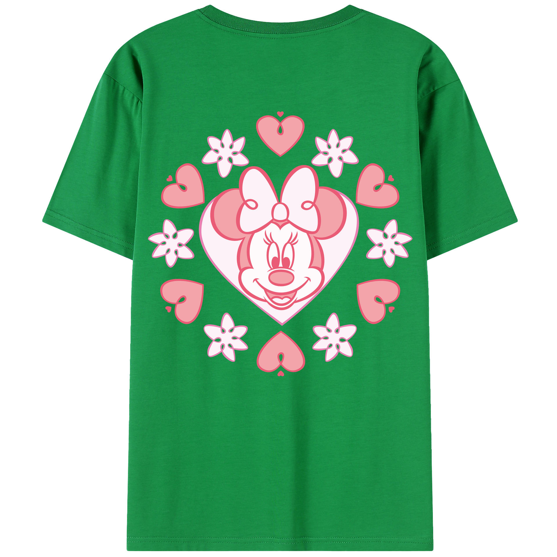 （画像用） ミッキーマウス Mickey Mouse 綿100％半袖Tシャツ（背面プリント）