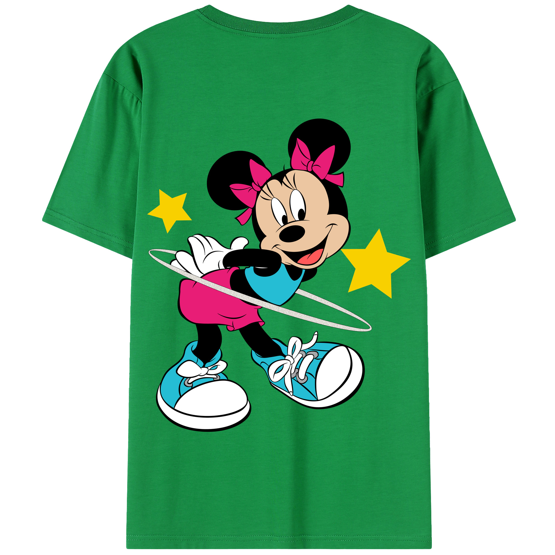 （画像用） ミッキーマウス Mickey Mouse 綿100％半袖Tシャツ（背面プリント）