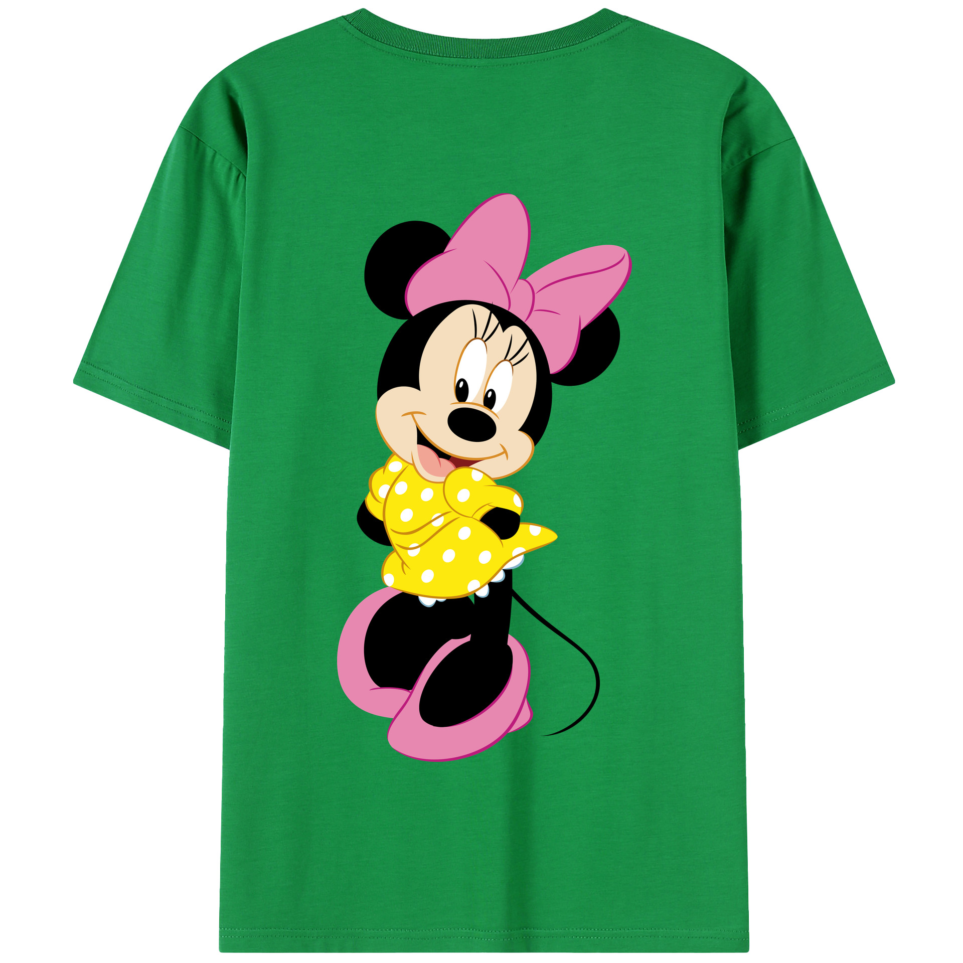 （画像用） ミッキーマウス Mickey Mouse 綿100％半袖Tシャツ（背面プリント）