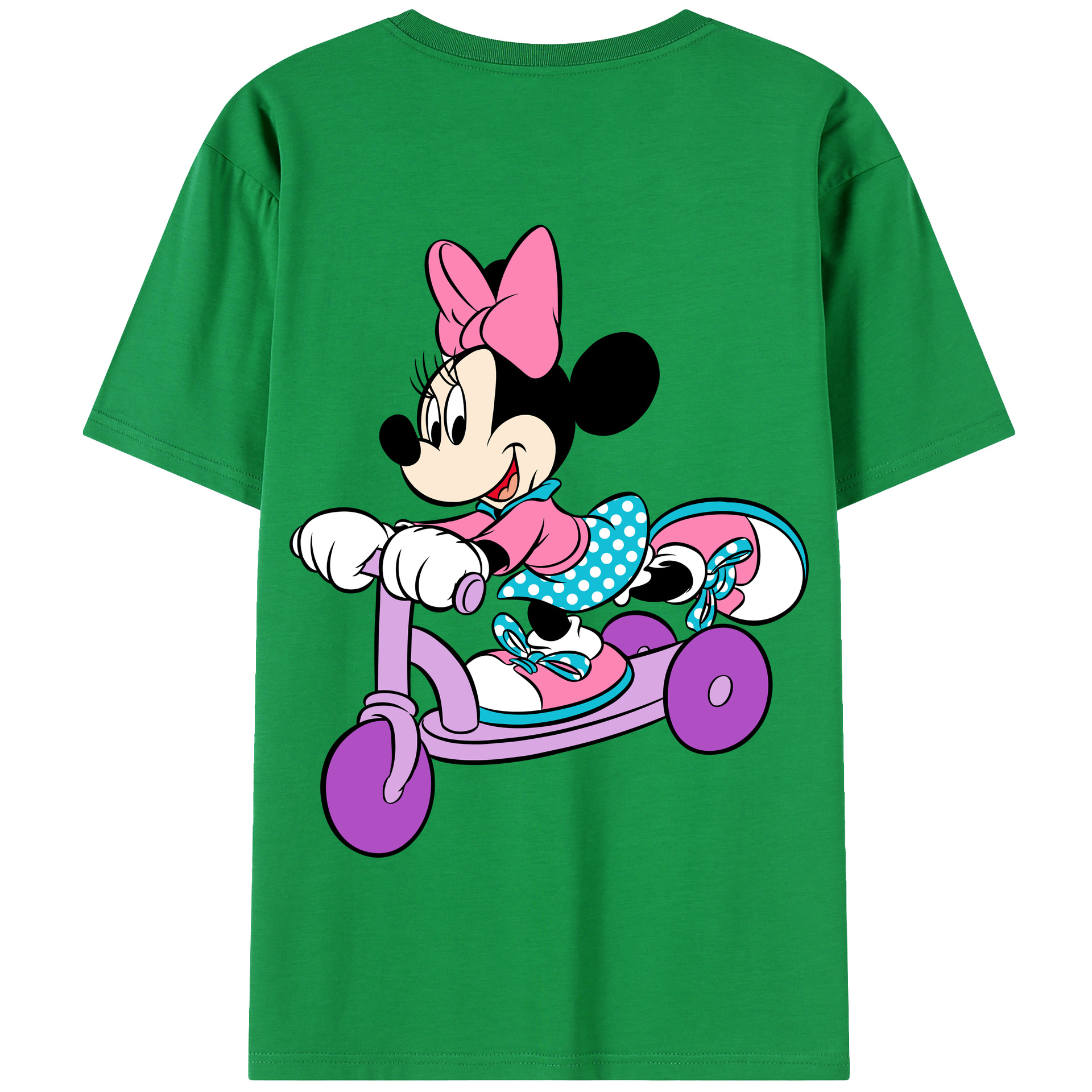 （画像用） ミッキーマウス Mickey Mouse 綿100％半袖Tシャツ（背面プリント）