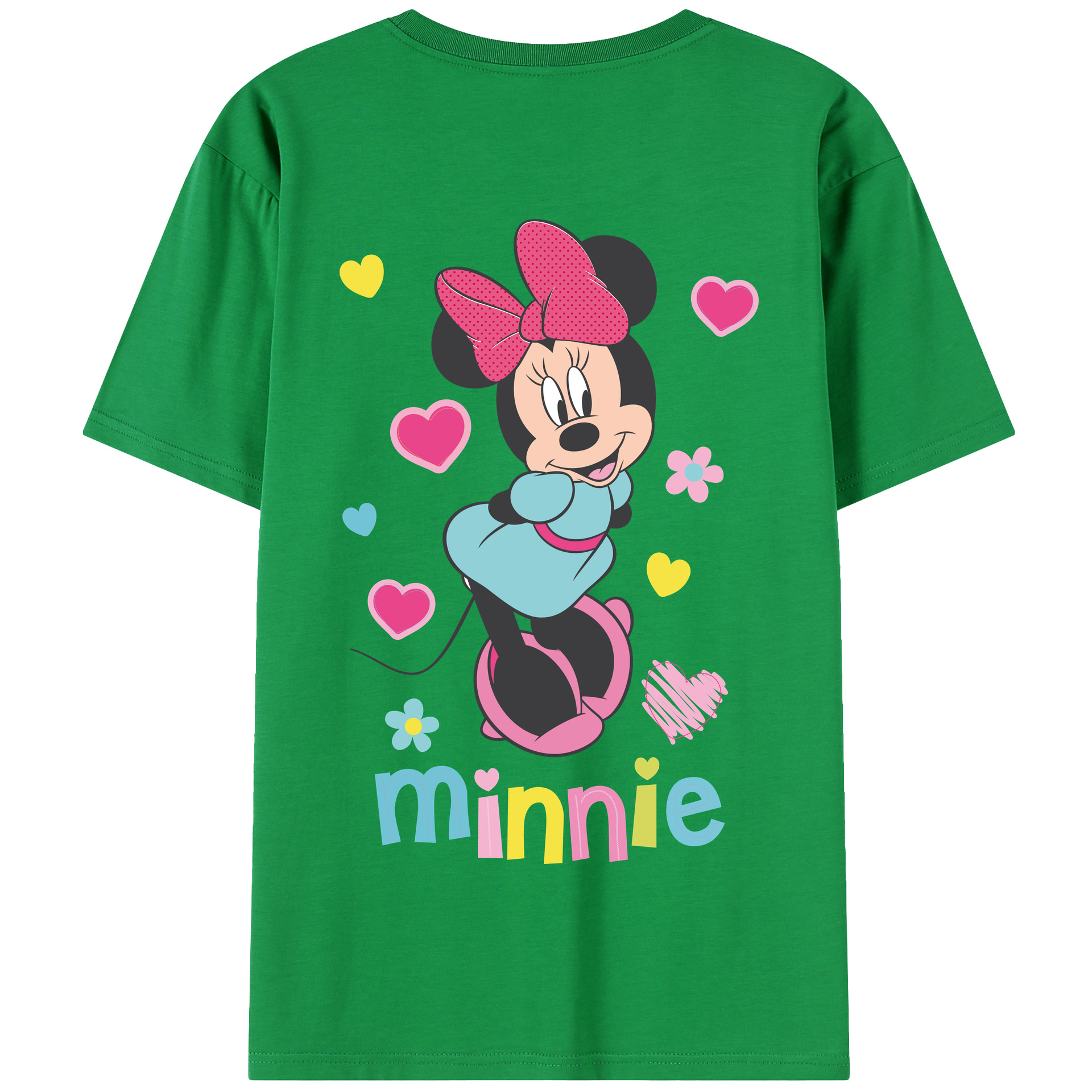 （画像用） ミッキーマウス Mickey Mouse 綿100％半袖Tシャツ（背面プリント）